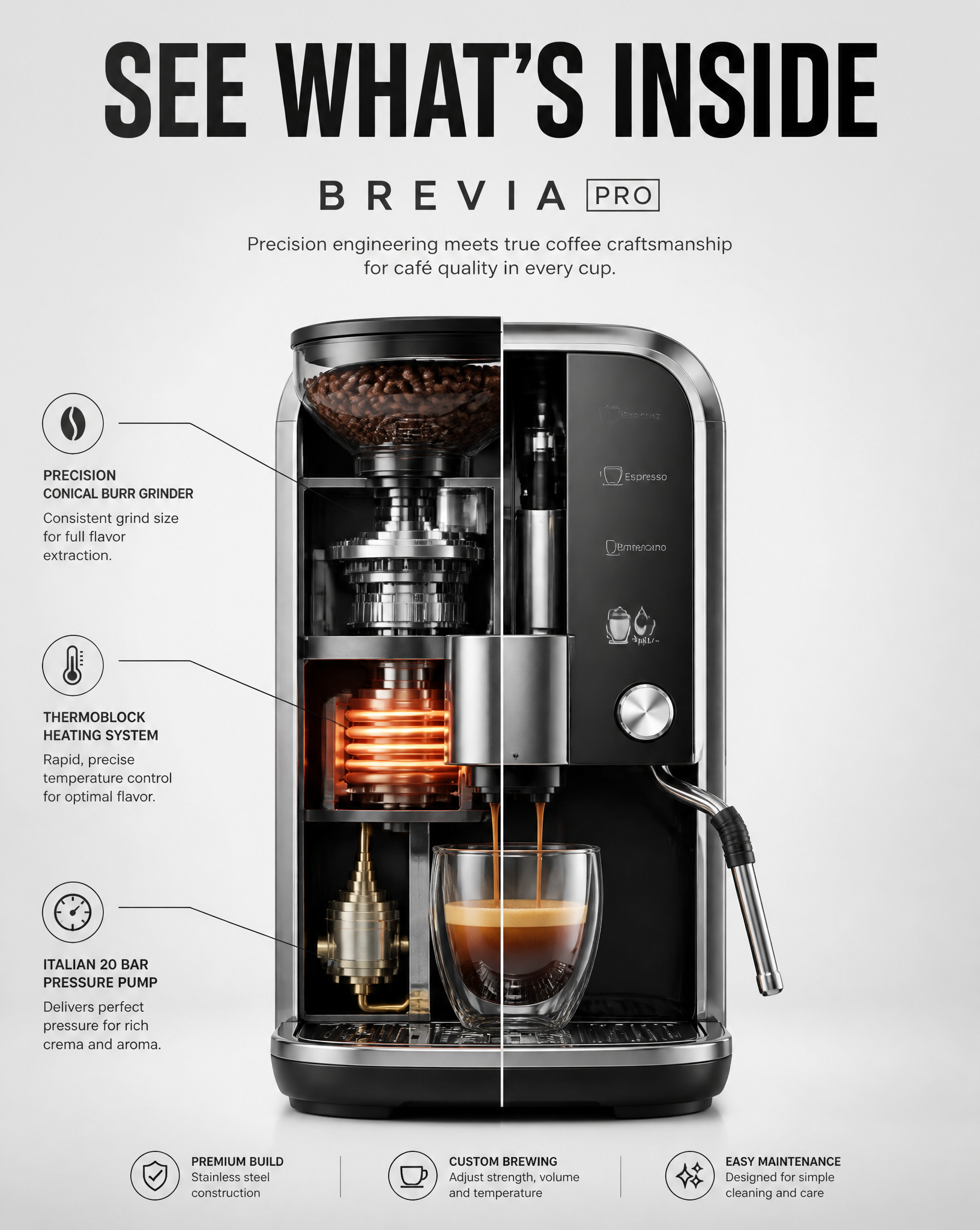 Create a premium 4:5 commercial product poster using the concept:"THE INSIDE STORY"Main V…