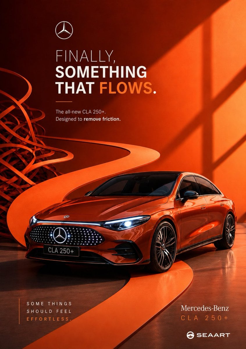 Create an ultra-premium conceptual automotive campaign poster for [AUTOMOTIVE BRAND + MOD…