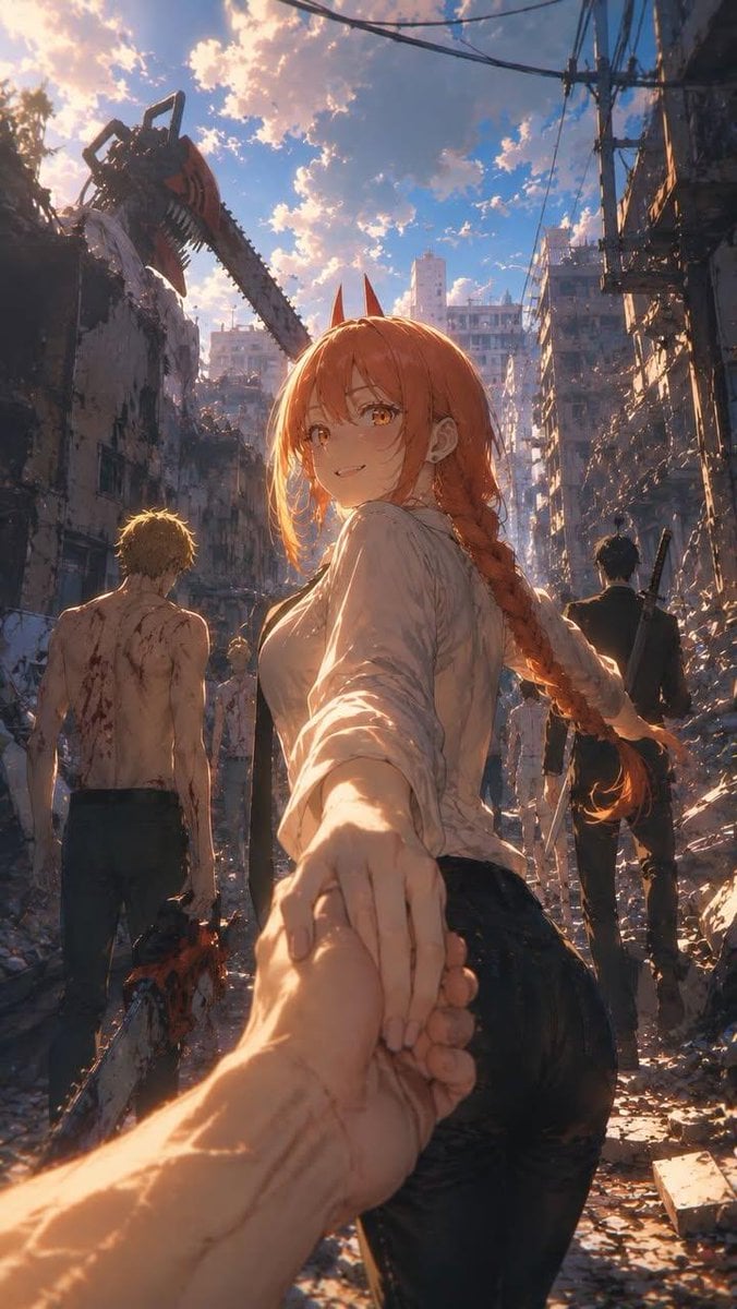 Create an ultra-detailed cinematic anime illustration in the style of a high-budget moder…