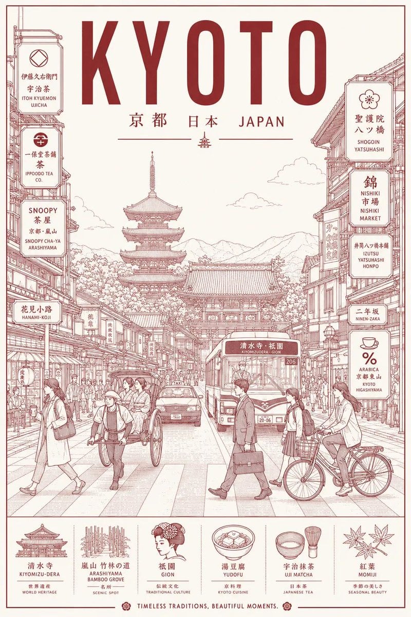 Create an ultra-high-resolution minimalist line-art travel poster of [DESTINATION], portr…