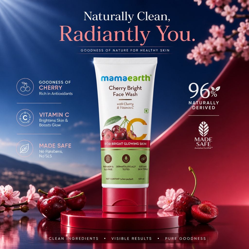 Create a premium cosmetic social media poster design inspired by luxury skincare(mama Ear…