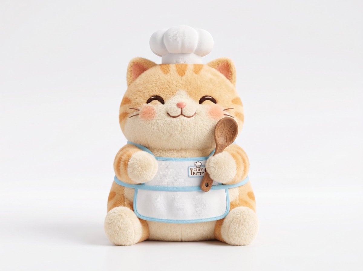 A soft plush 3D model of a [subject] with [key detail], rendered in a cute stylized aesth…