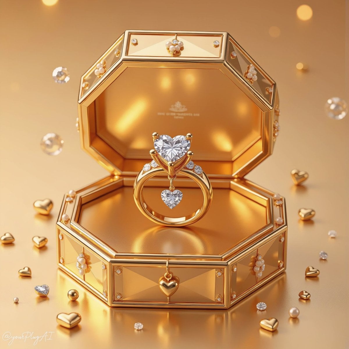 Create a hyper-realistic luxury product photography scene featuring [LUXURY OBJECT] displ…