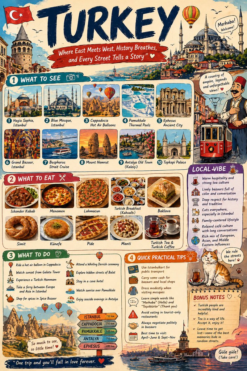 Create a detailed, highly engaging infographic-style travel guide for (country)The output…