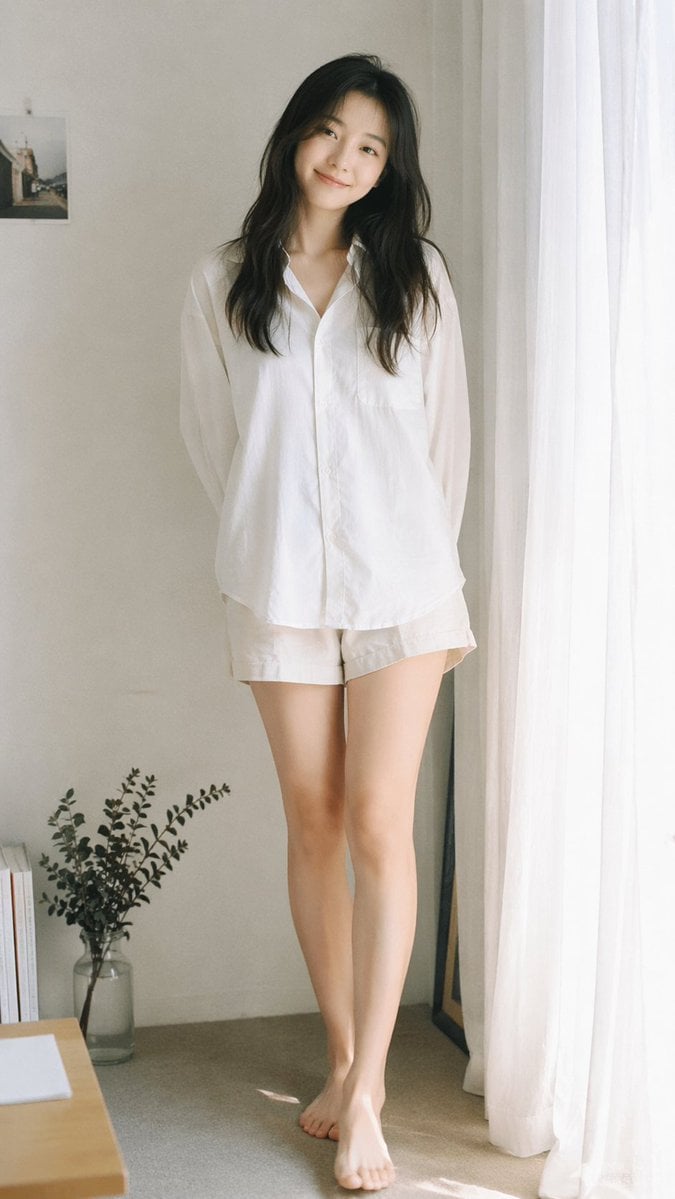 Analog 35mm film photography, soft airy Japanese-style aesthetic, gentle diffused natural…