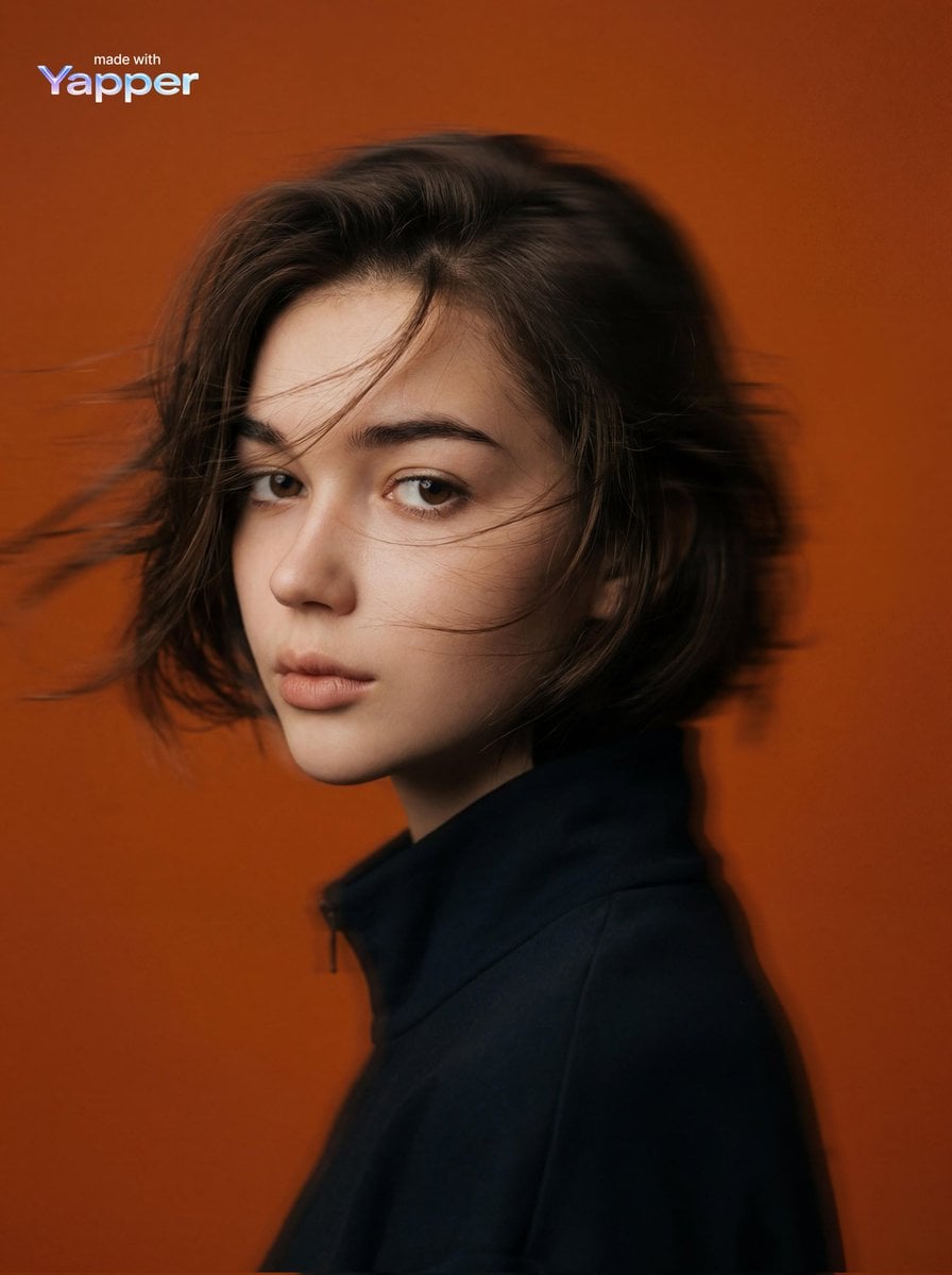 image_generation : subject : description : mysterious young woman portrait
