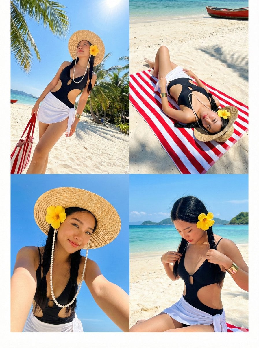 type : 2x2 Photo Collage (4-Panel Grid). , theme :