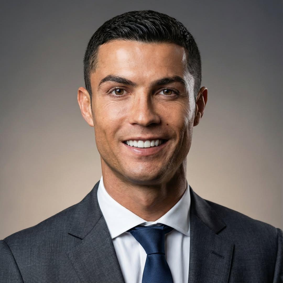 Ultra realistic professional business portrait based on the attached image. Keep the subj…