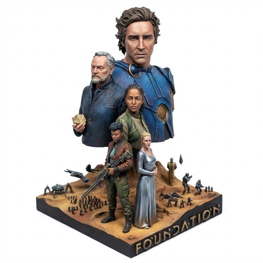 Make a miniature, full-body, isometric, realistic figurine of [uploaded_photo], wearing t…