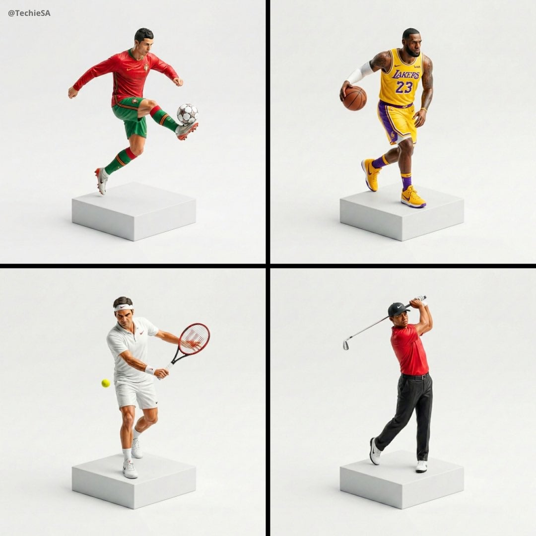 Make a miniature, full-body, isometric, realistic figurine of [PERSON], wearing their ico…