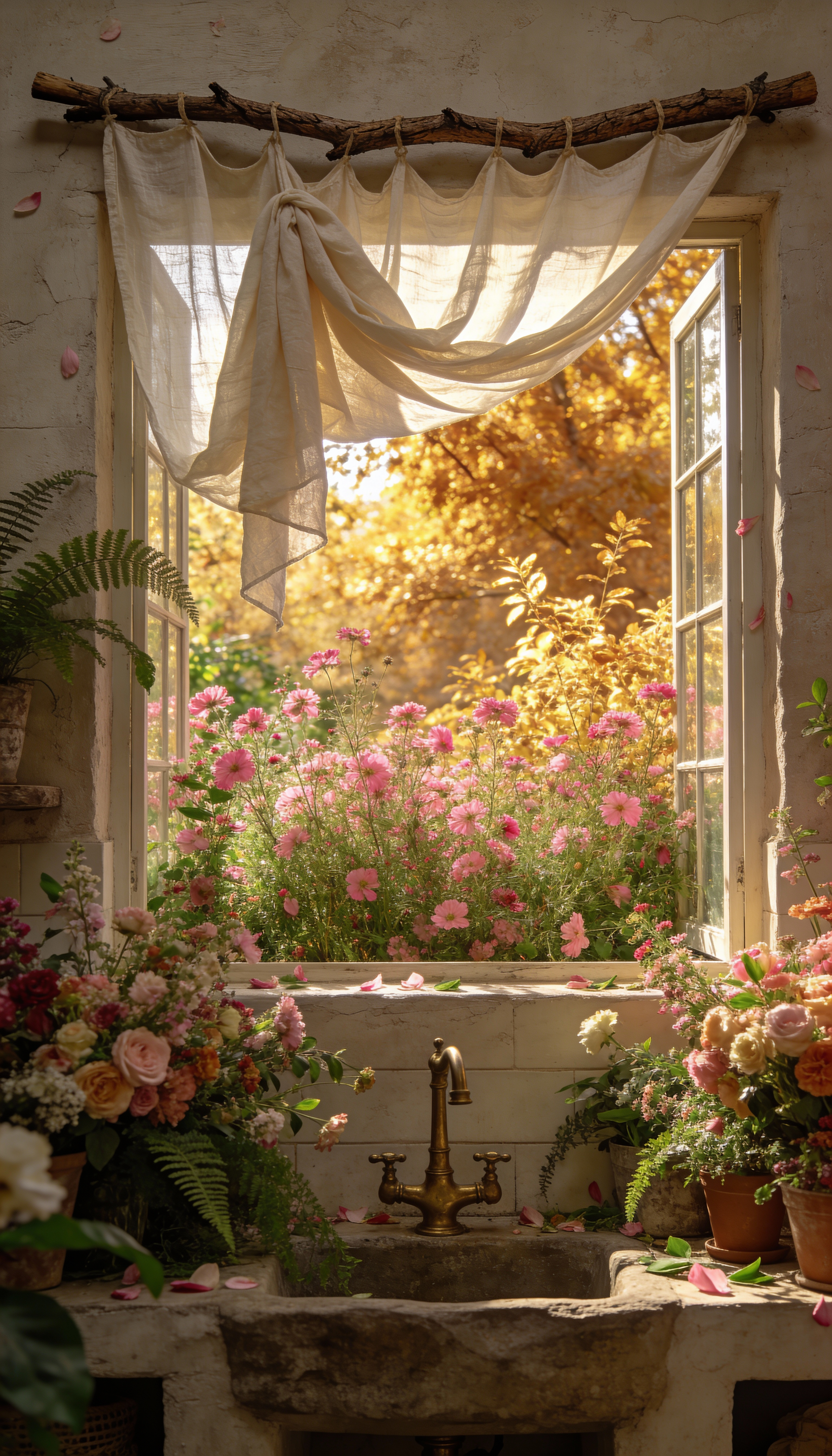 Orange Season at the Window