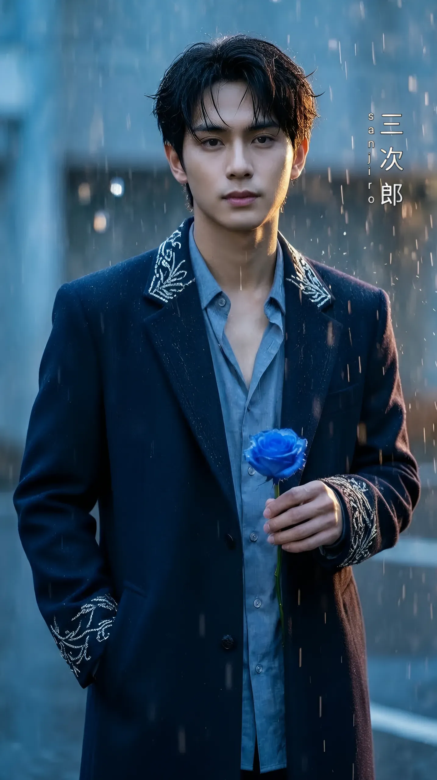Ethereal Blooms In Cinematic Rain