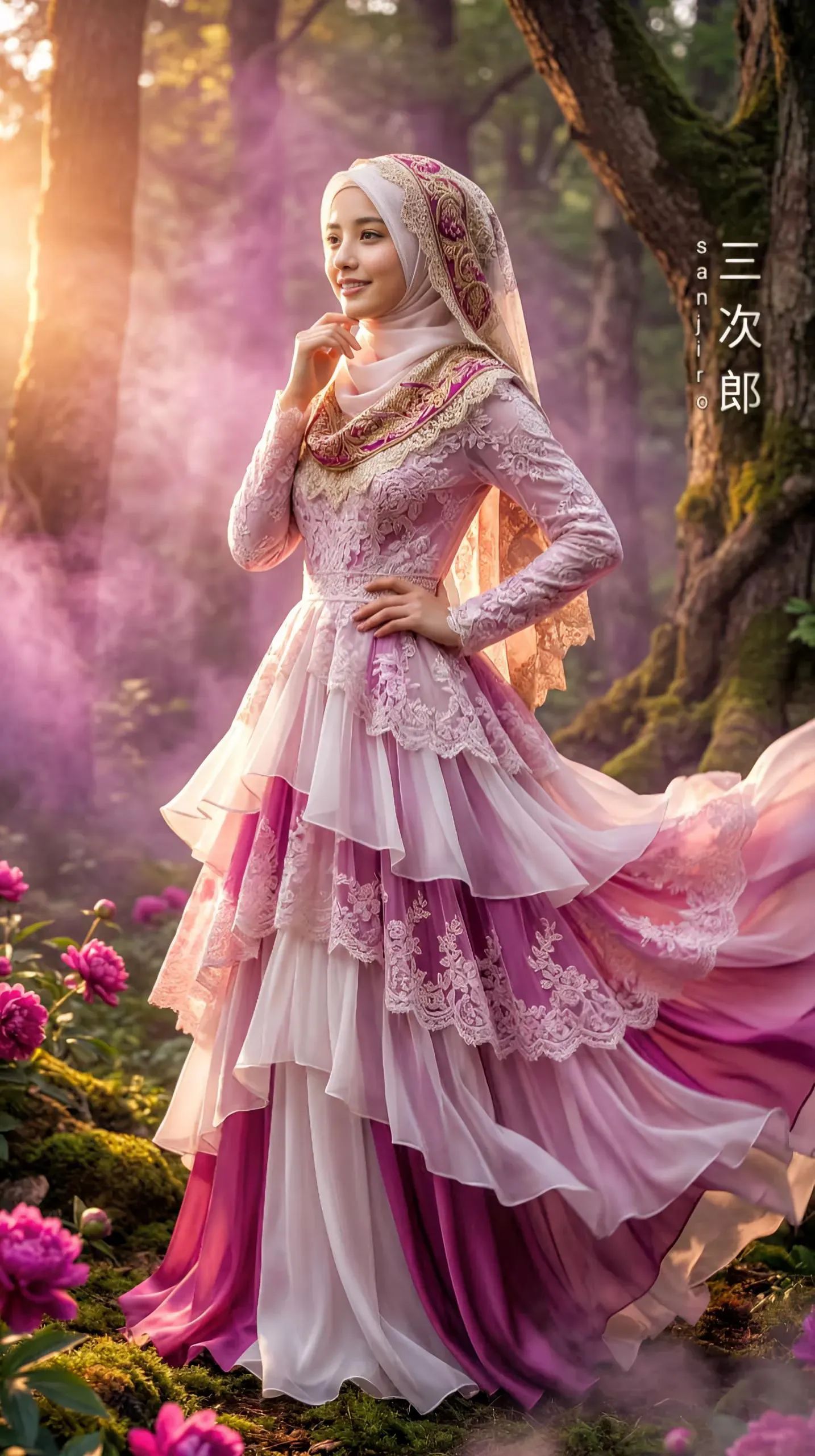 Cinematic Elegance In Golden Motion