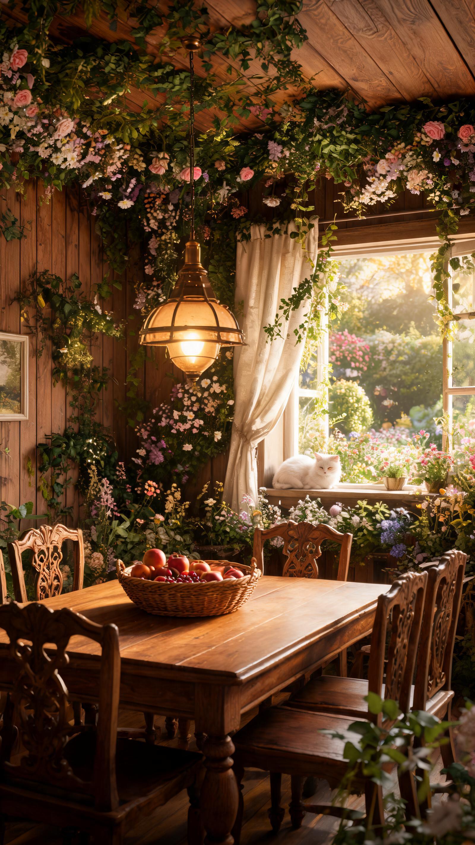 Sunlit Flower Room