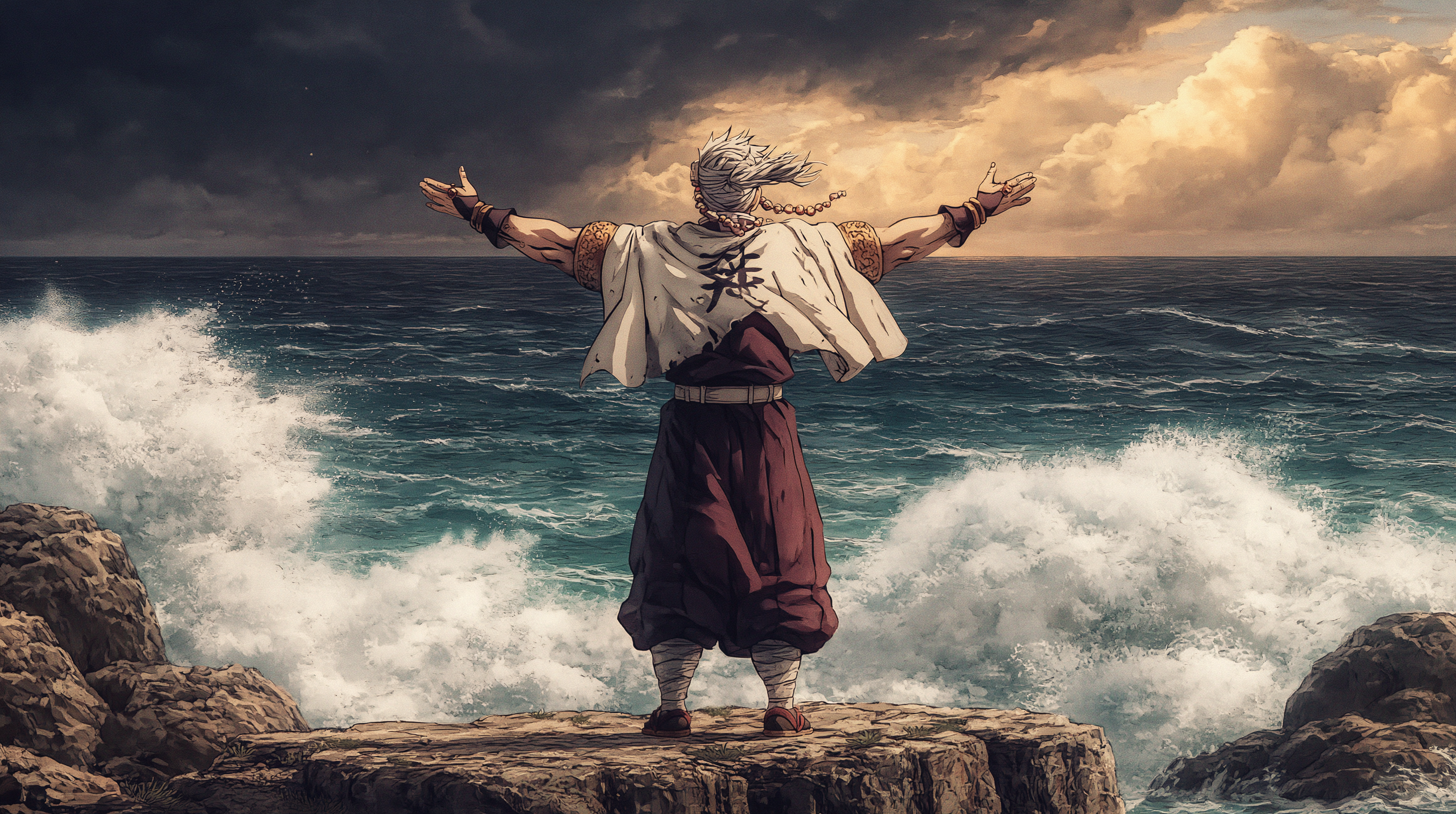 Tengen Embraces Ocean