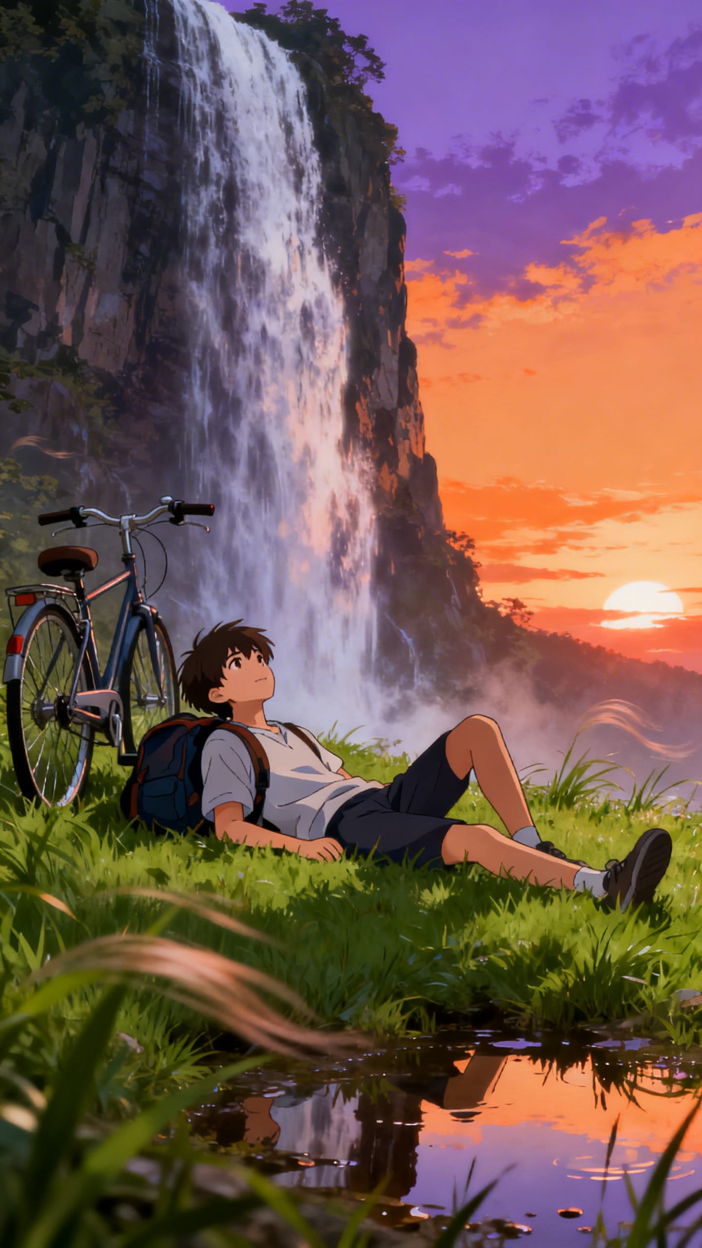 Sunset Waterfall Daydream