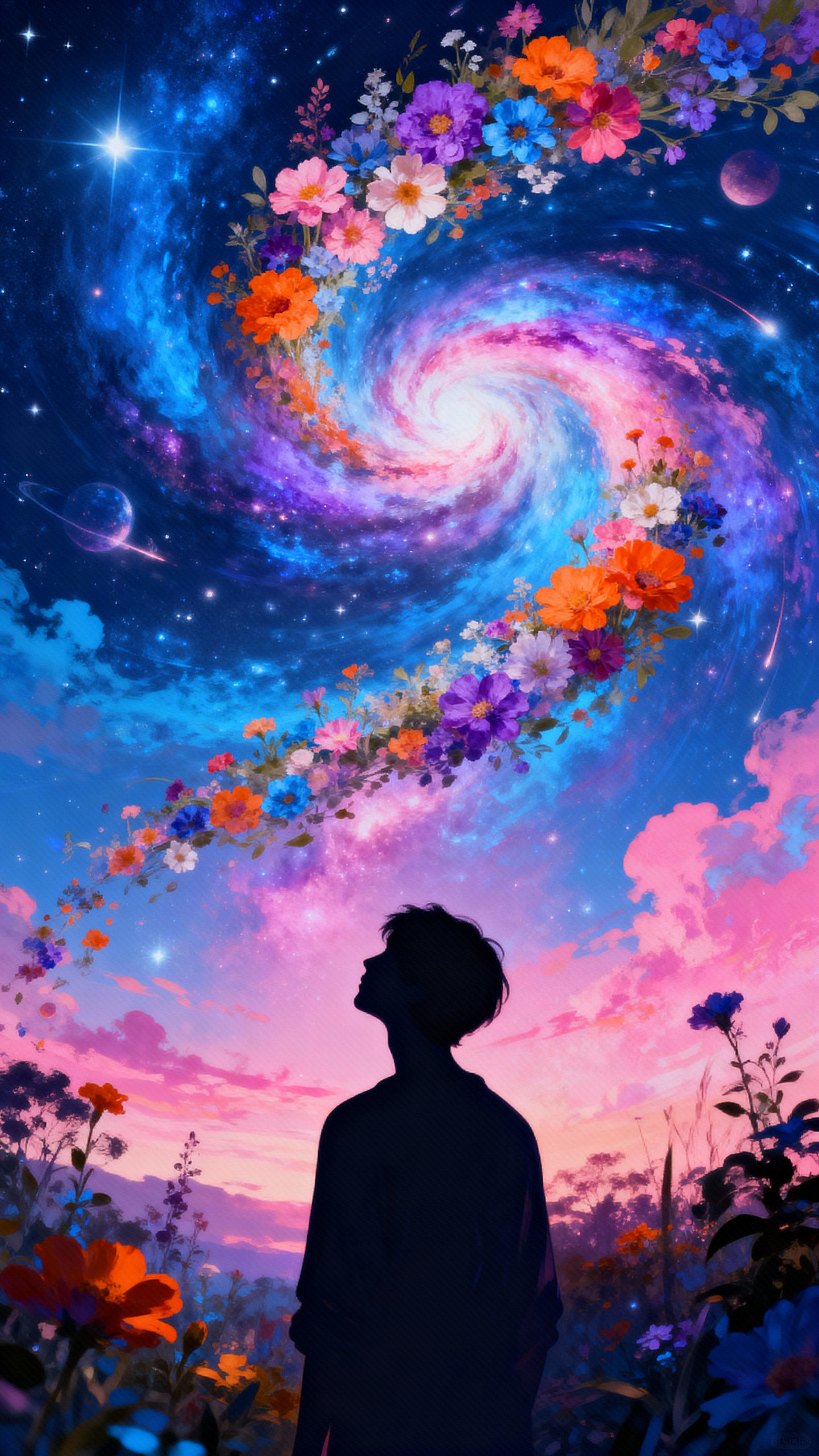 Cosmic Bloom Spiral