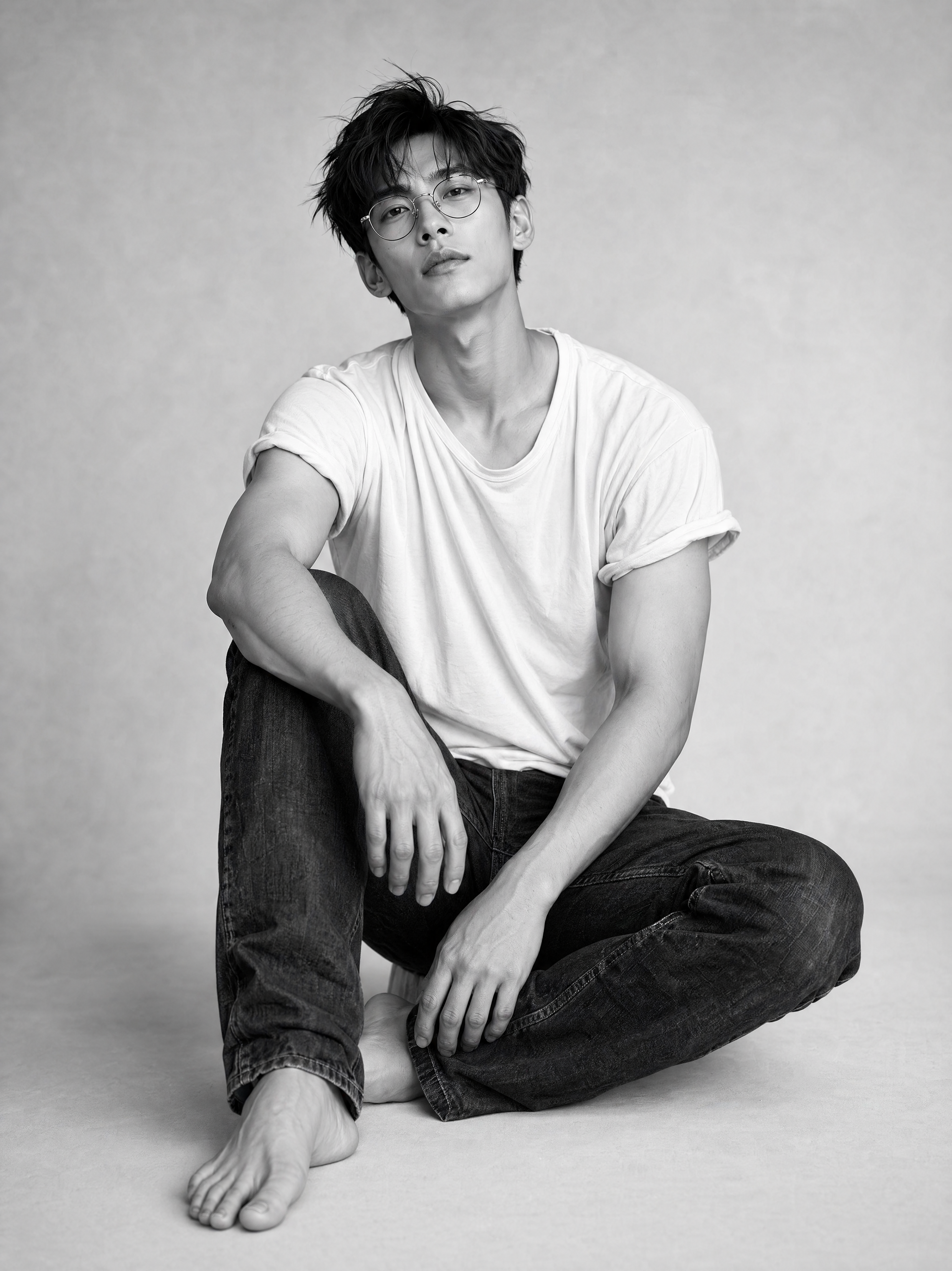 B&W portrait prompt(#38)