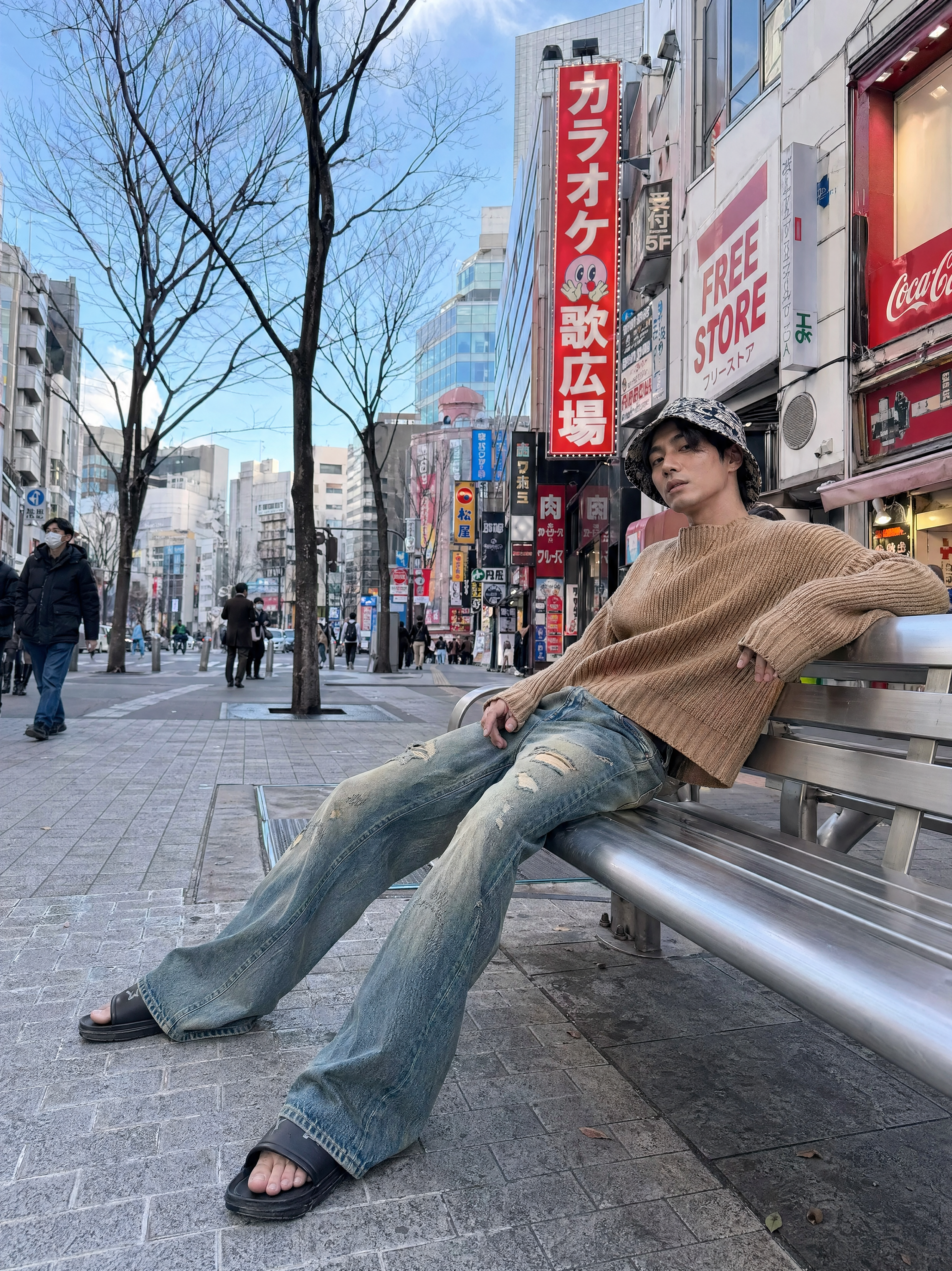 japnese street portrait prompt(#37)