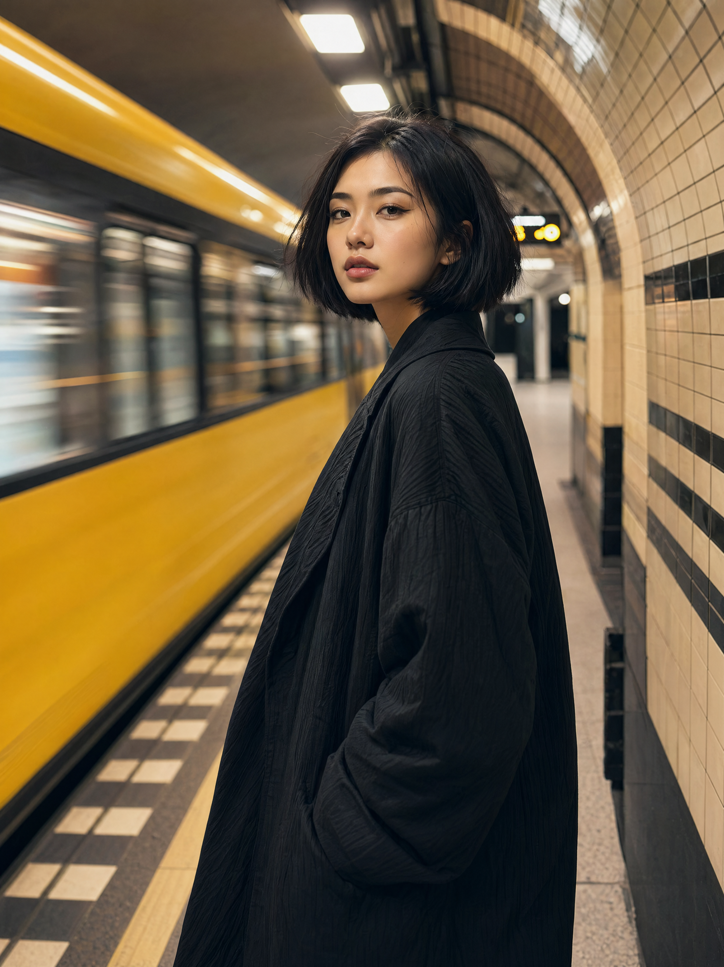 subway station portrait prompt