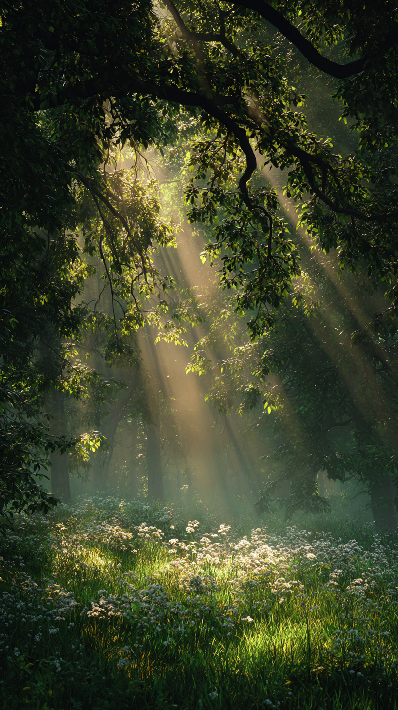 Enchanted Sunbeam Meadow