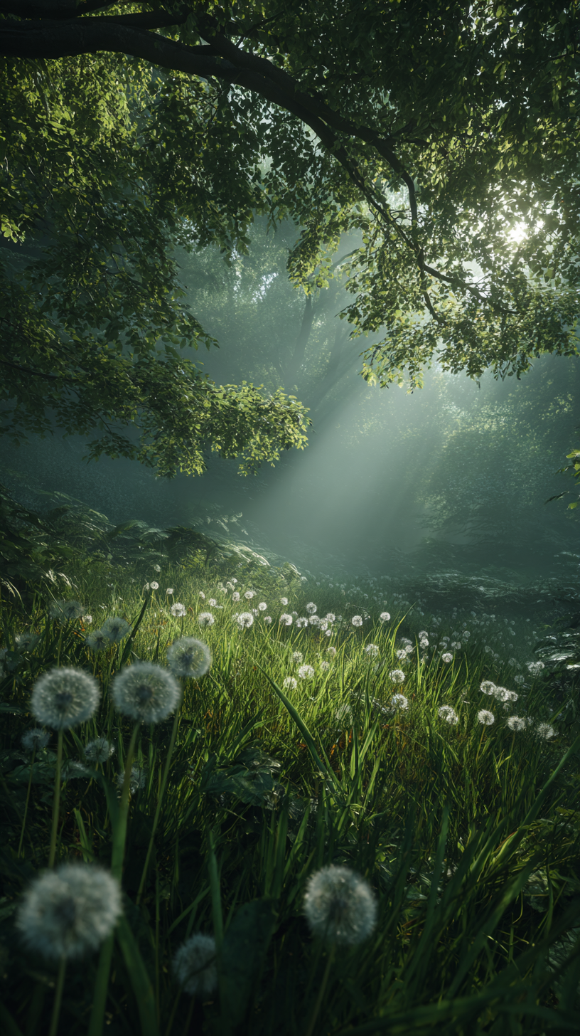 Misty Dandelion Glade