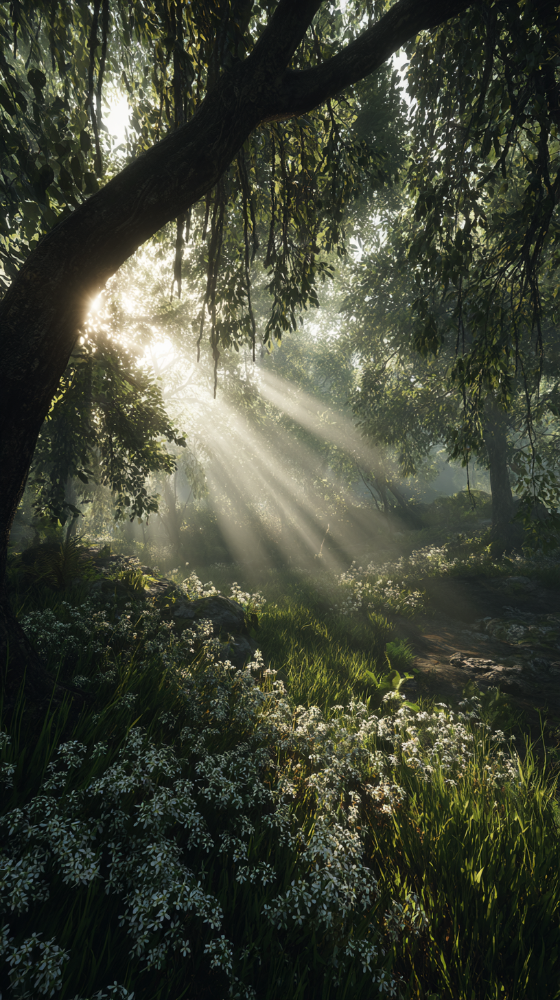 Luminous Wildflower Glade