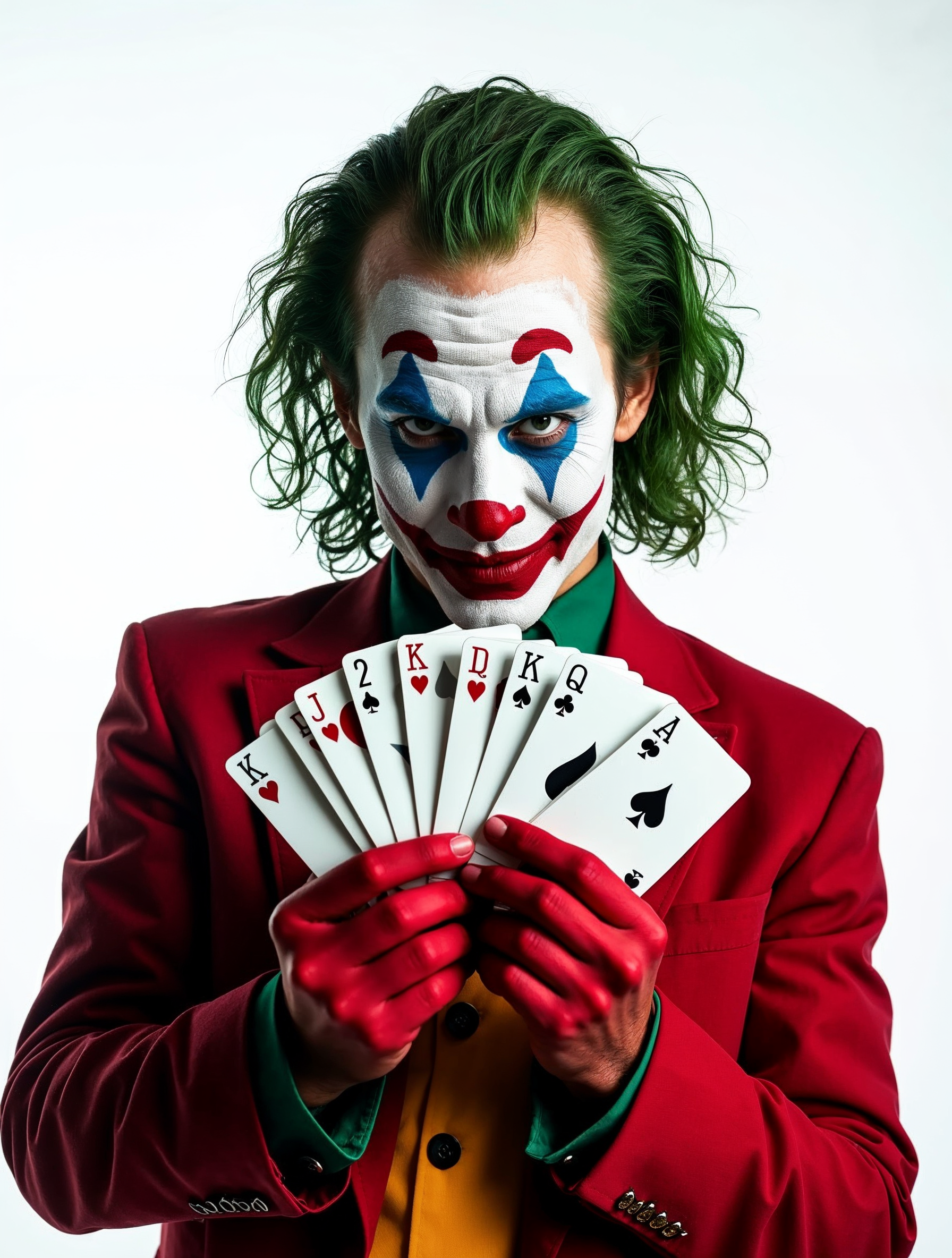 The Joker playing with cards