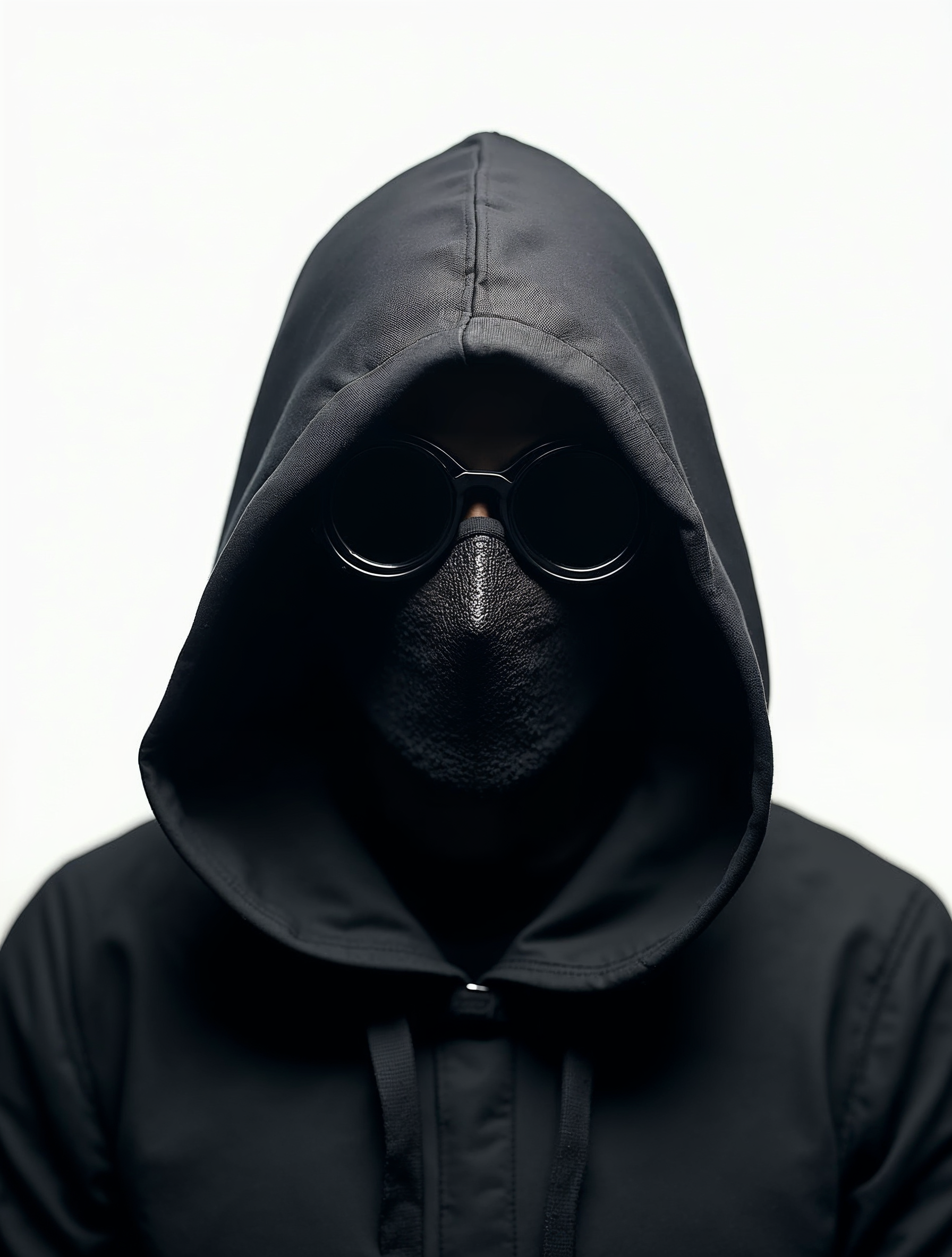 Dark Hooded Mysterious Masked Figure