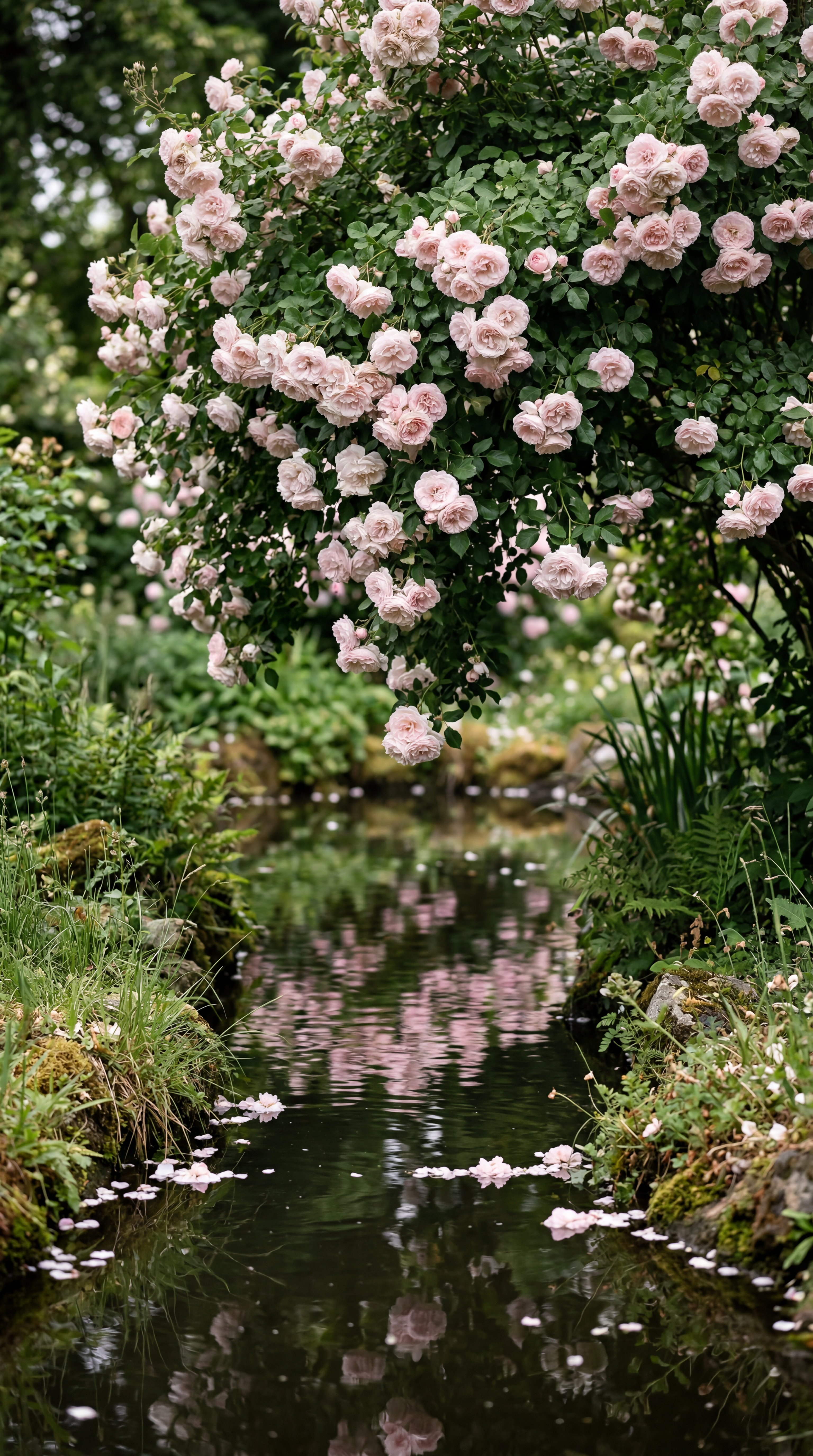 Roses Resting on Water