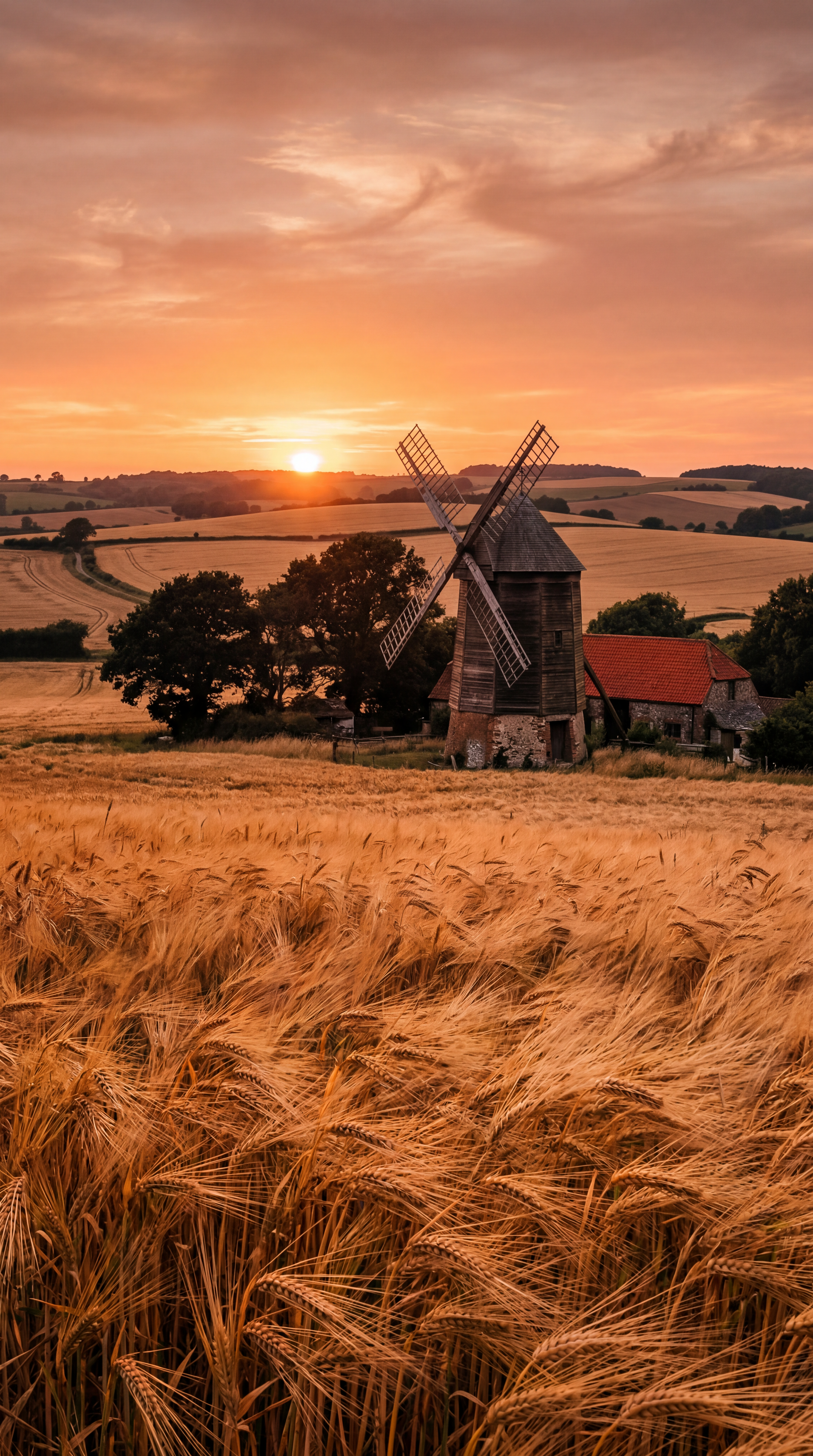 Golden Field Windmill