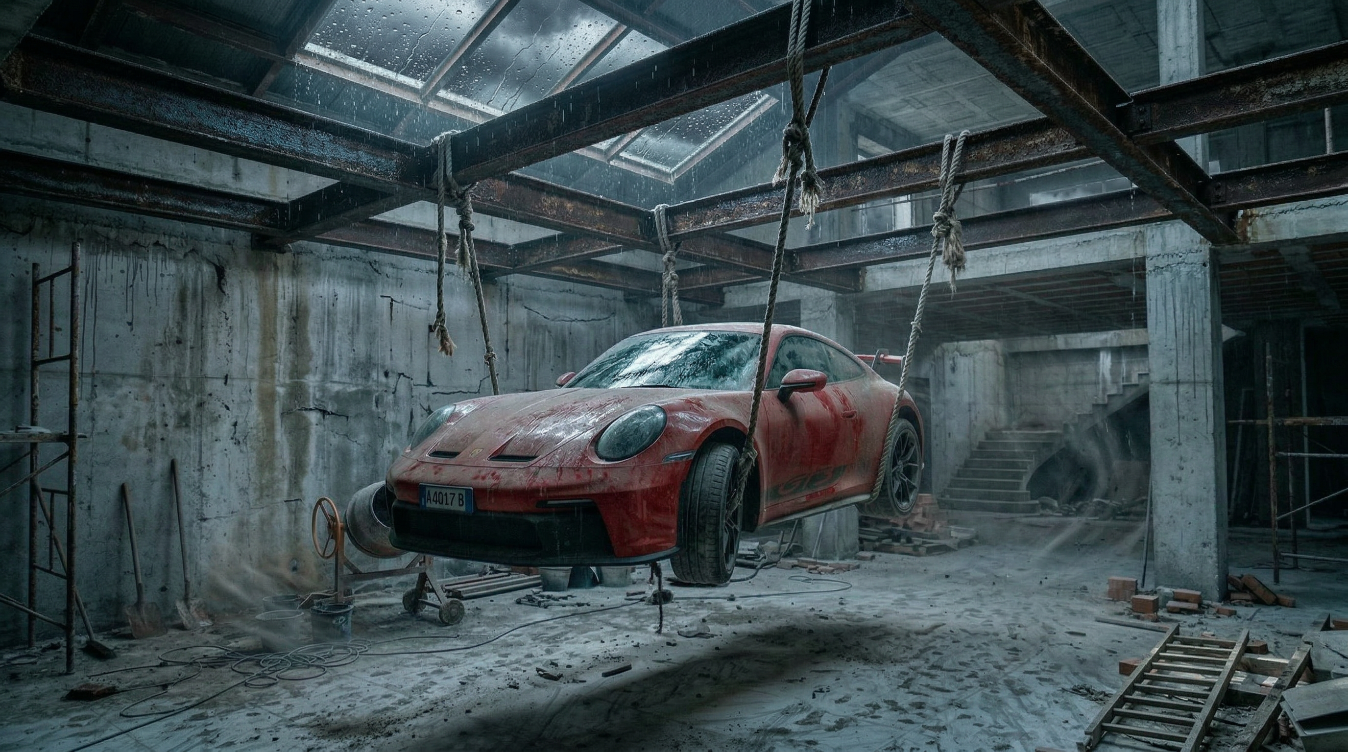 Suspended Supercar