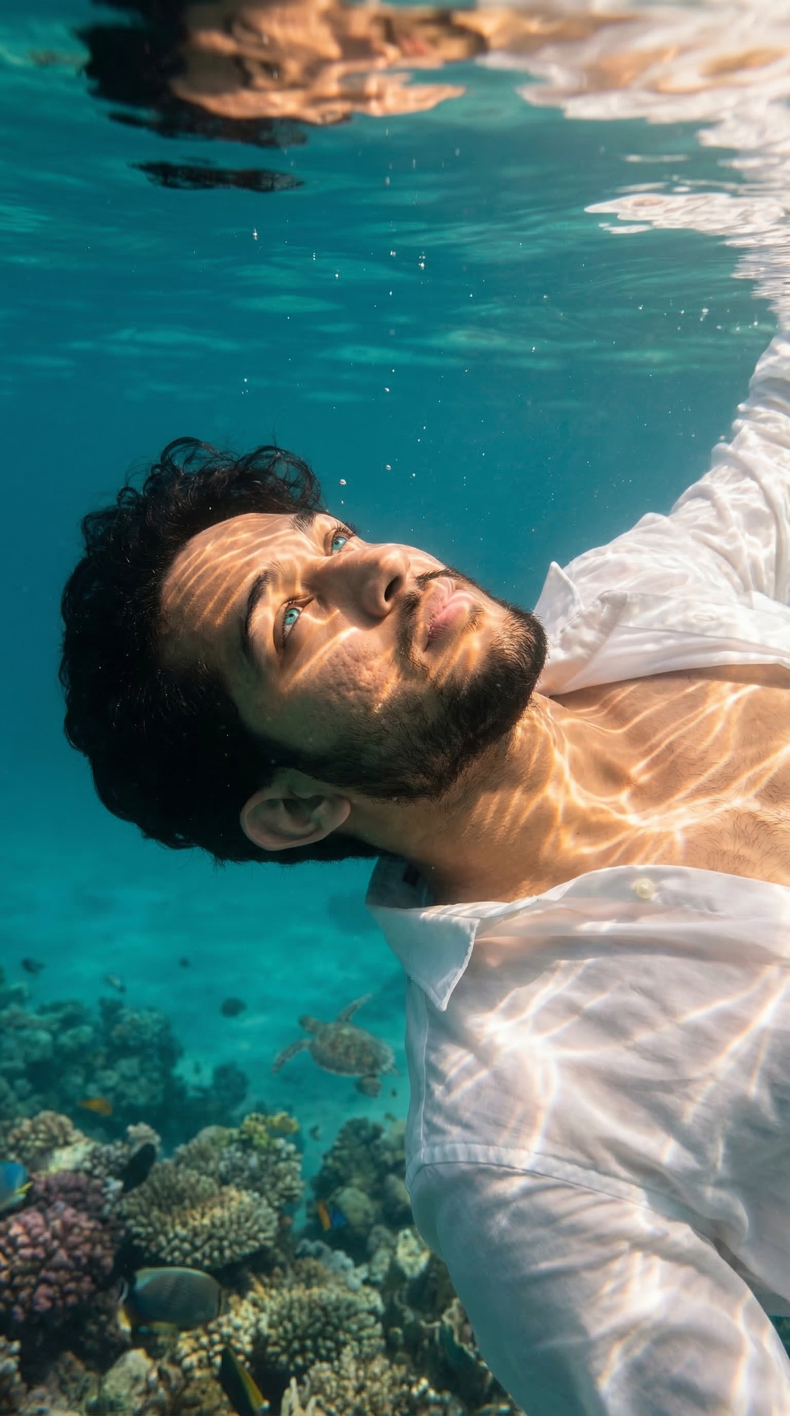 Floating in the Ocean