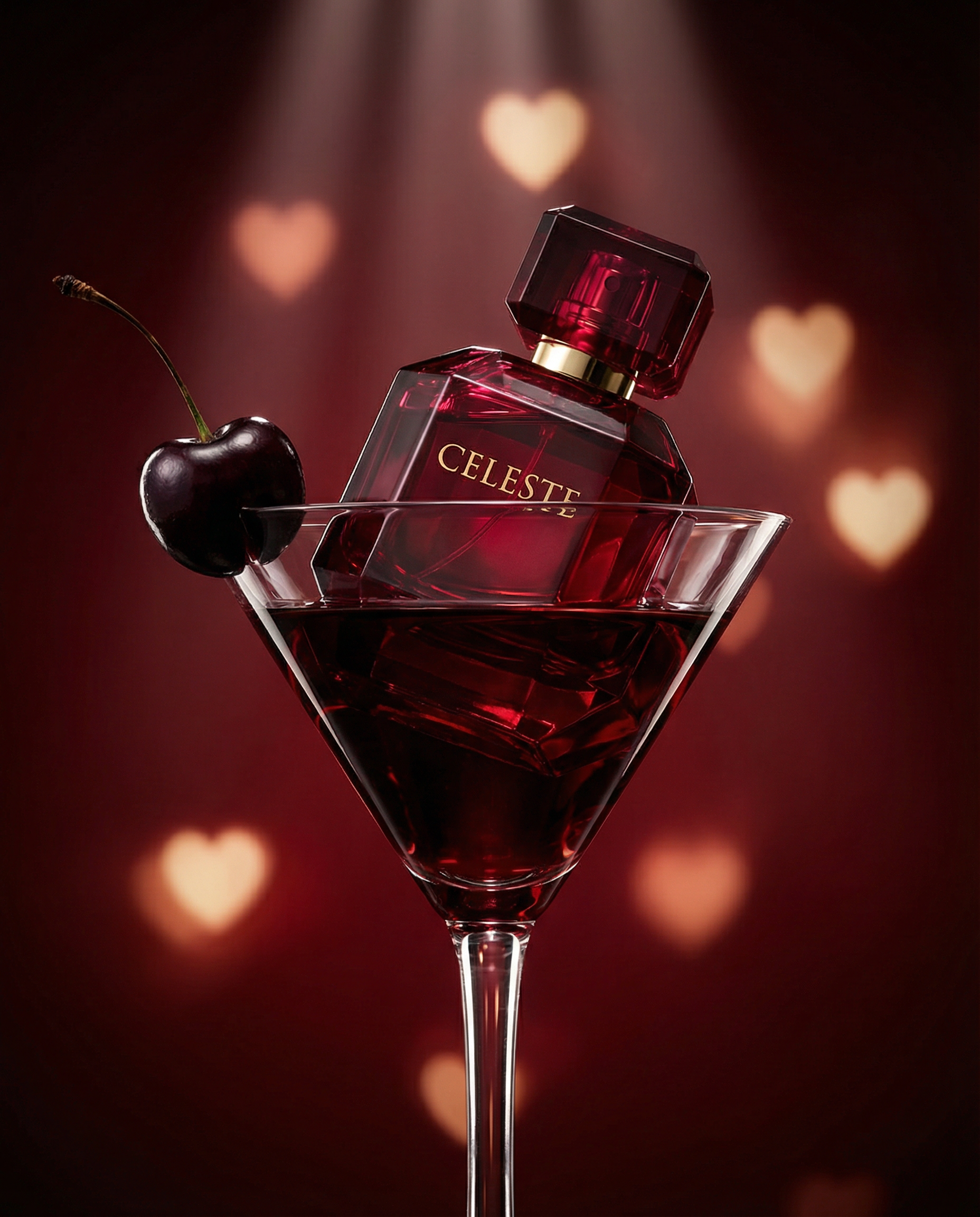 Luxury Perfume in Cocktail Glass