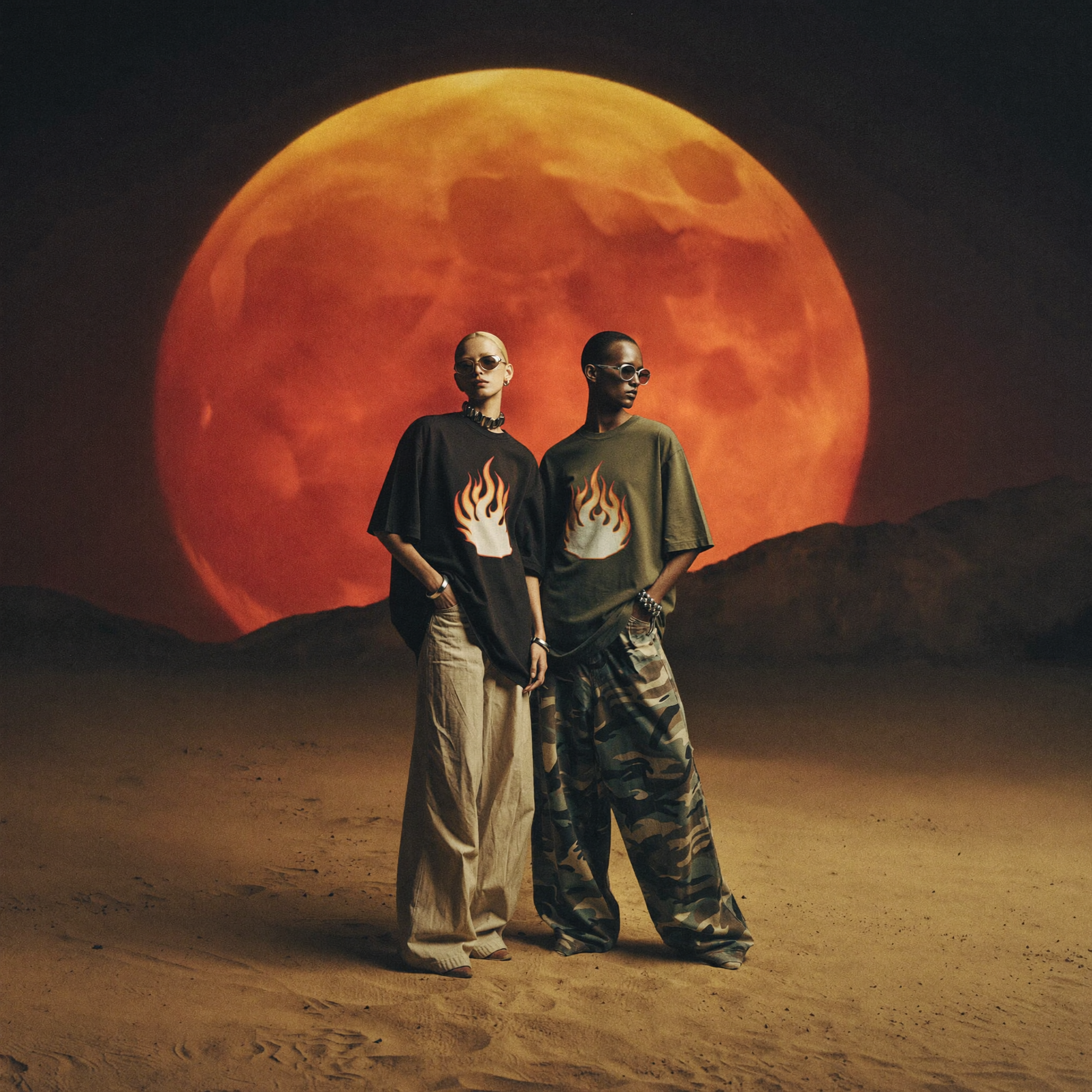 Red Moon Desert Editorial theatrical
