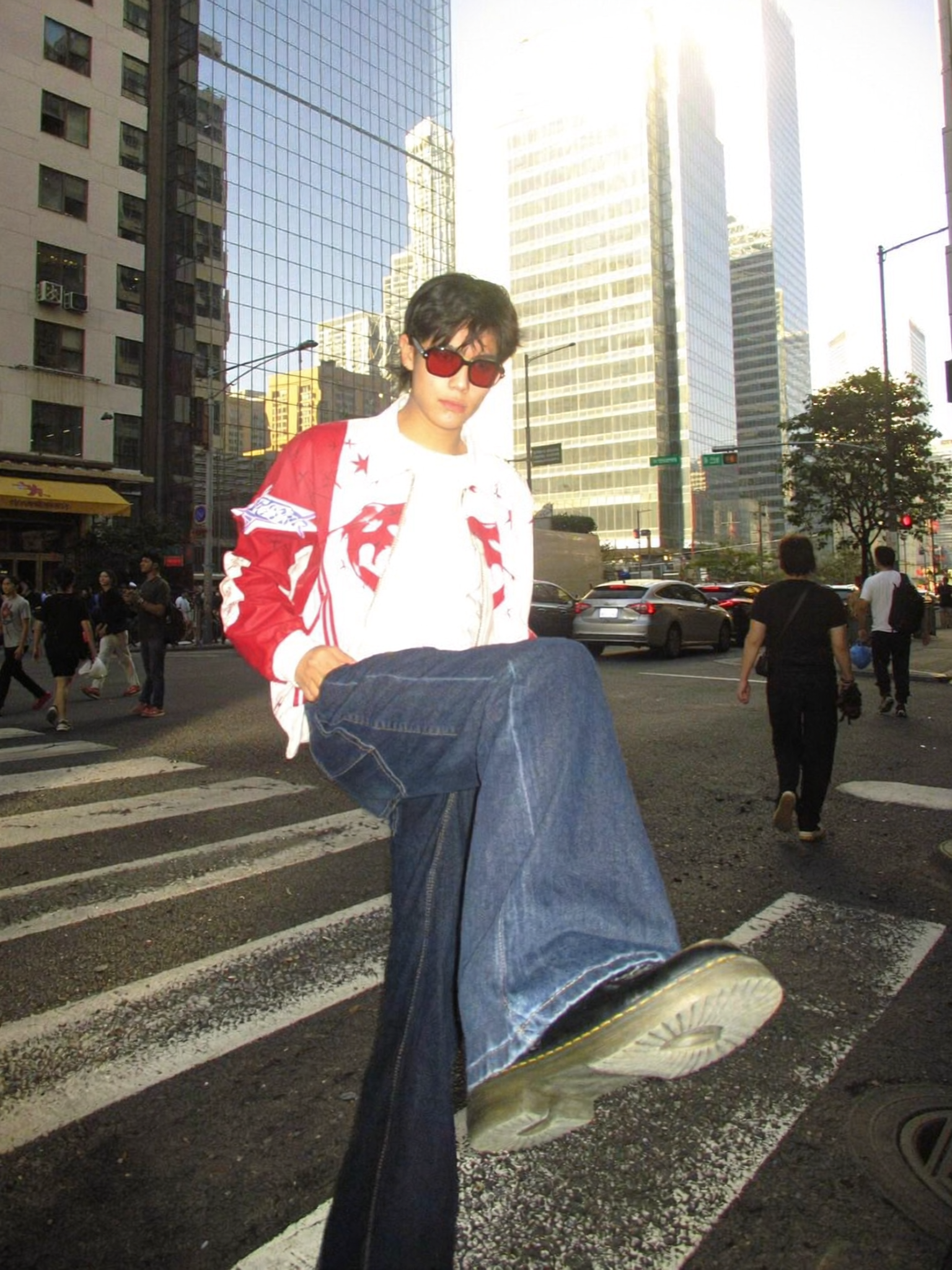 Fisheye Crosswalk Street Portrait