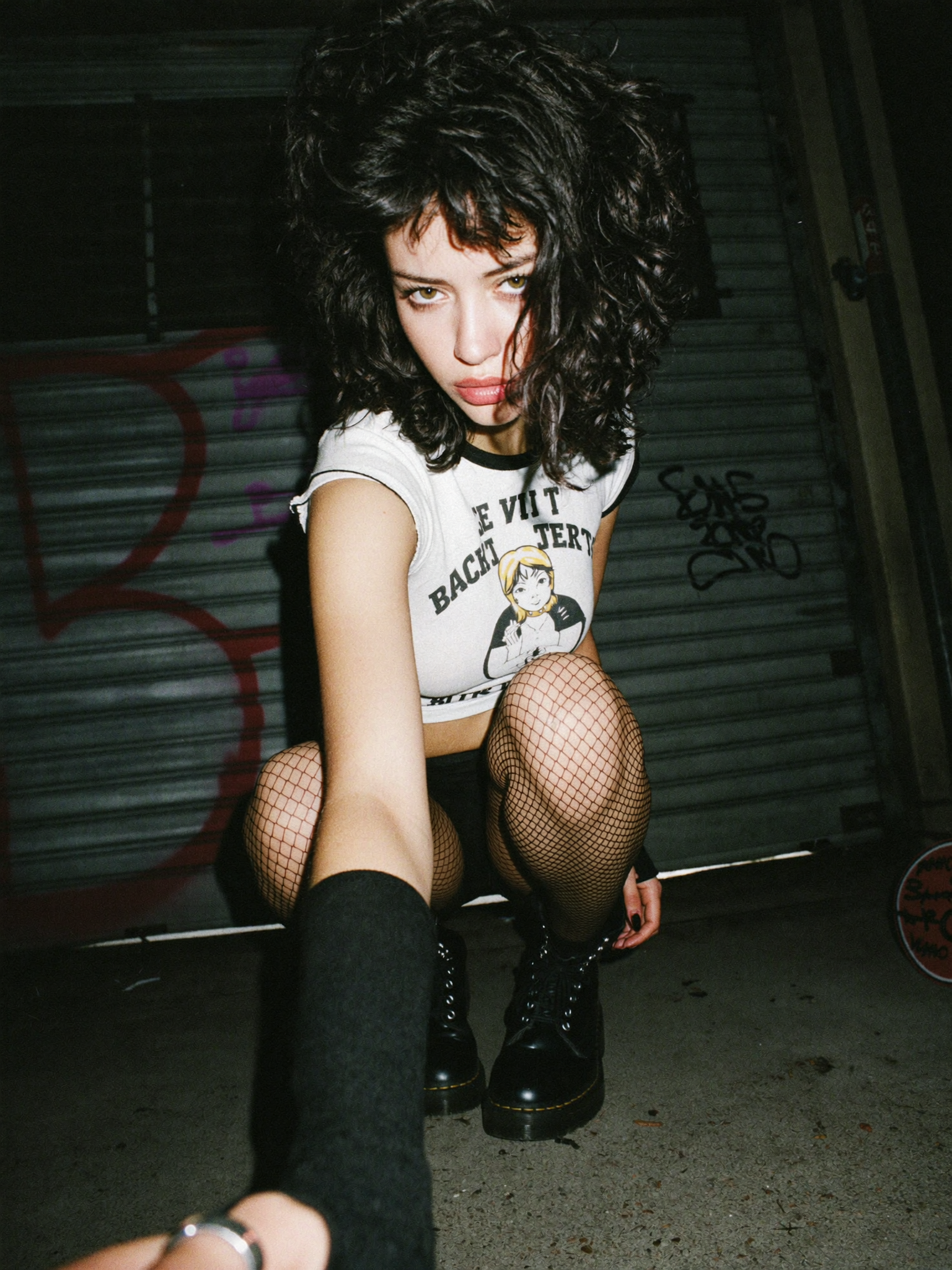 Underground Flash Crouch Portrait