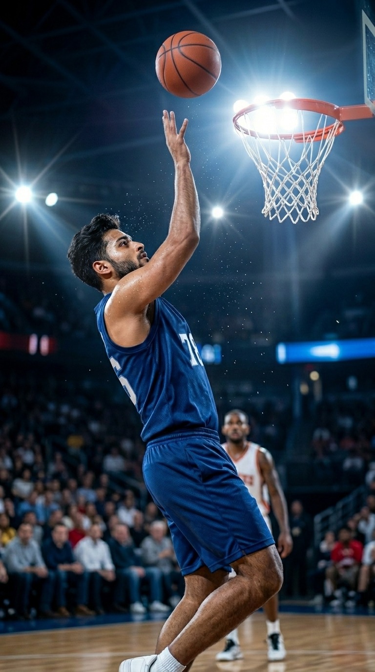 AI Sports Action — Cinematic Basketball Dunk Moment