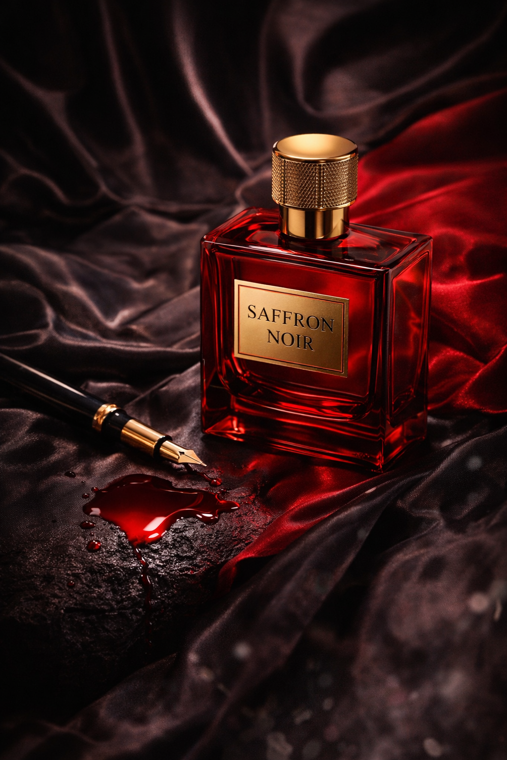 Luxury Dark Perfume Advertisement