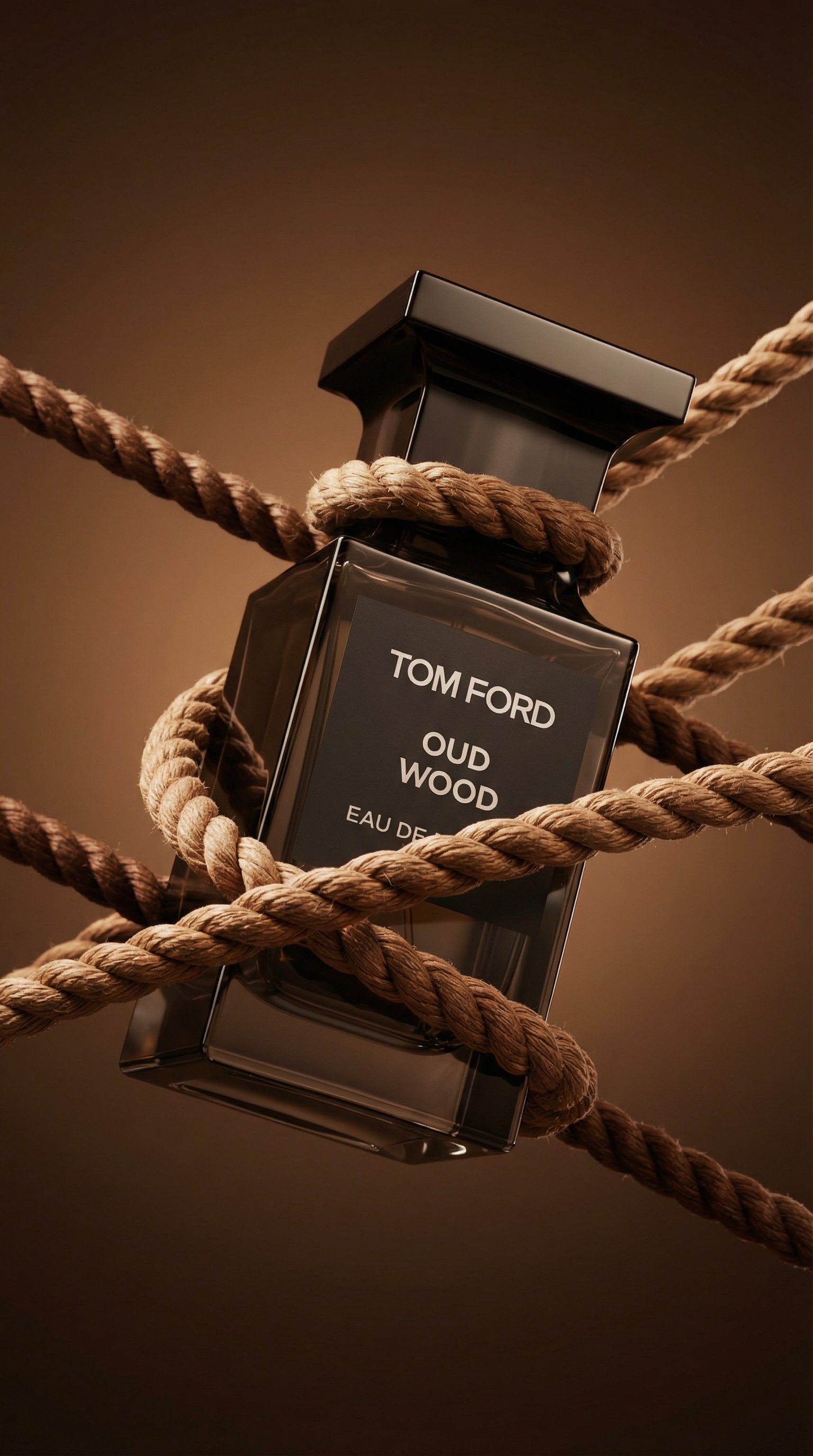 AI Luxury Visual — Tom Ford Oud Wood Cinematic Product Shot  Description: