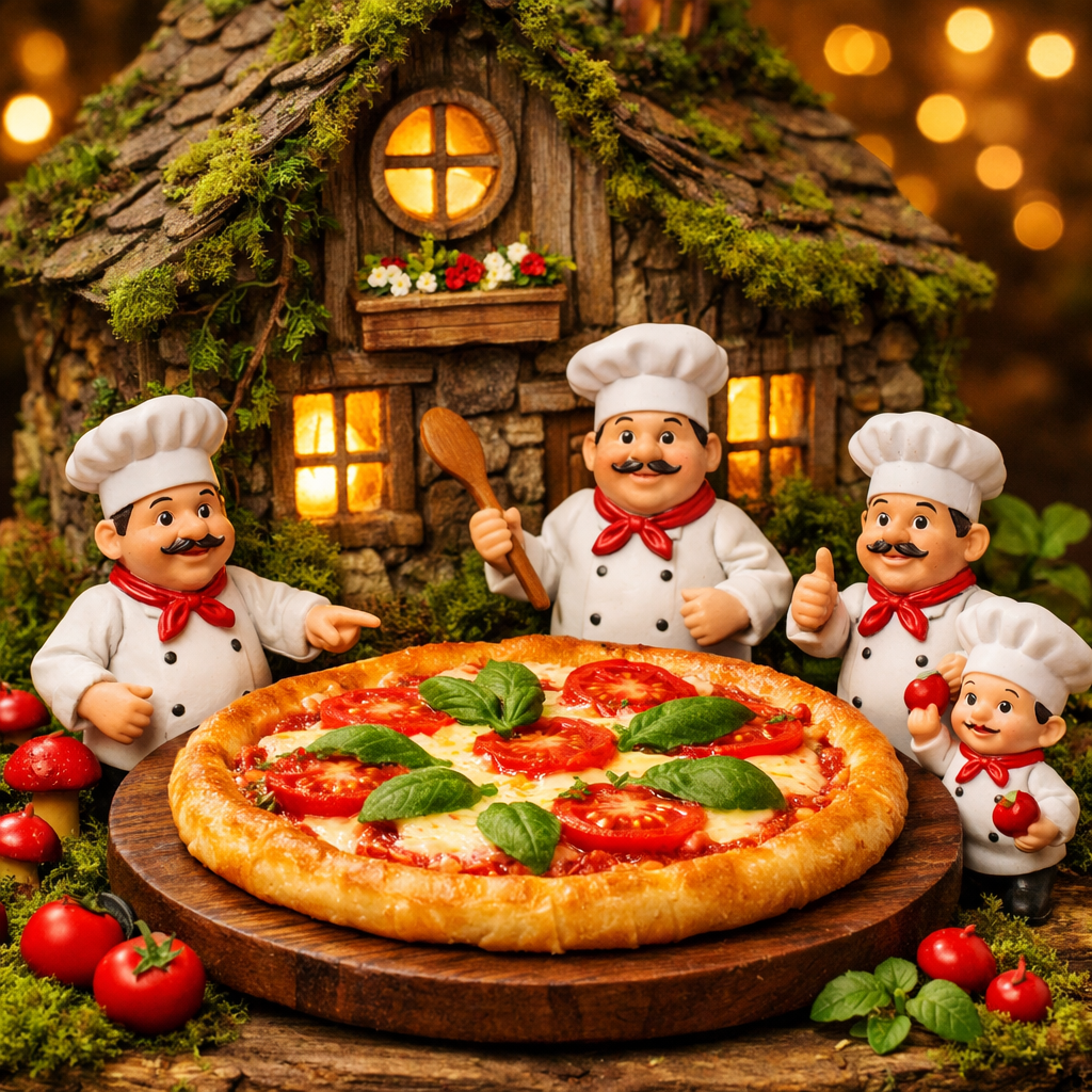 Mini Chef Pizza Fantasy Scene