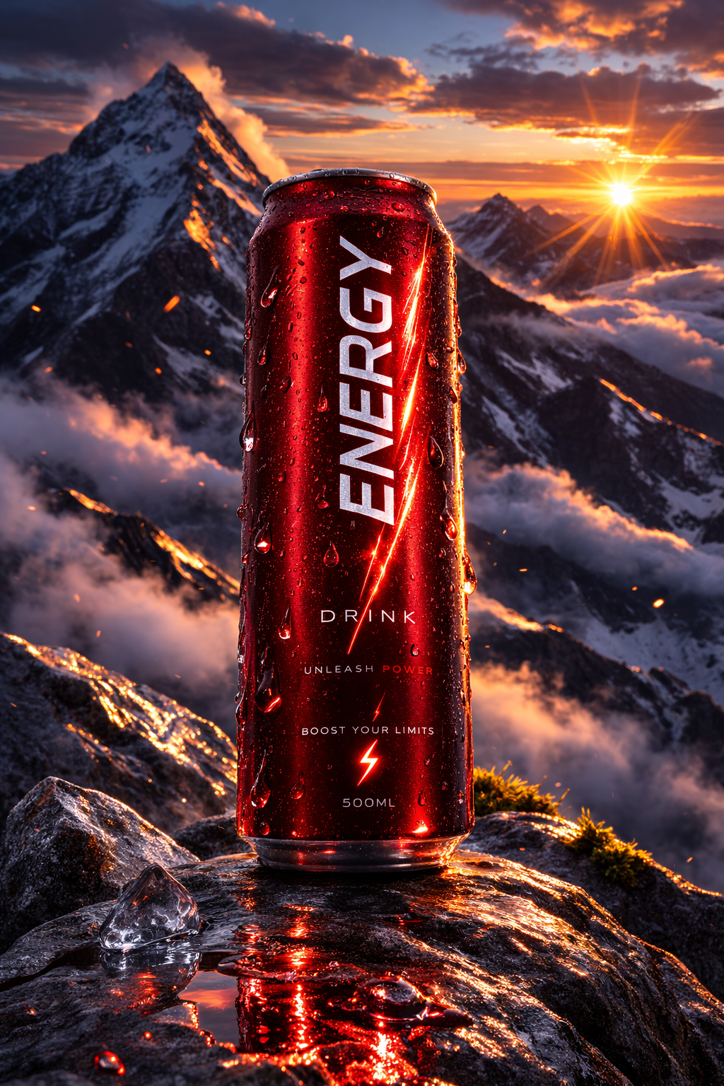 Epic Energy Drink Mountain Advertisement