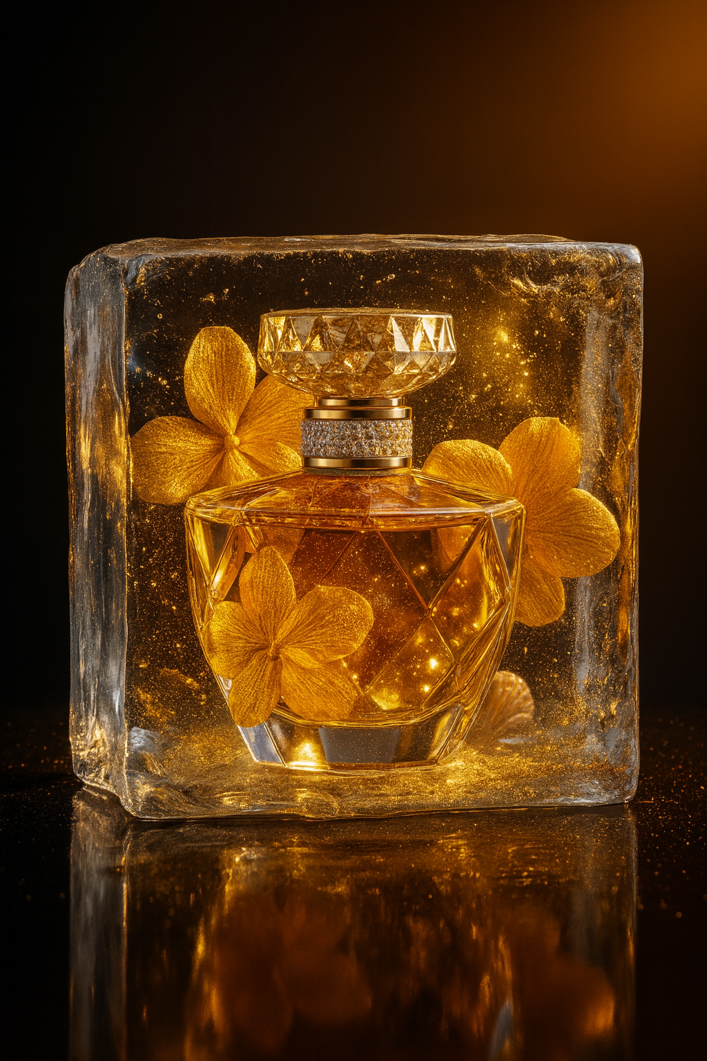 Dark Luxury Perfume Cinematic Advertisement Prompt