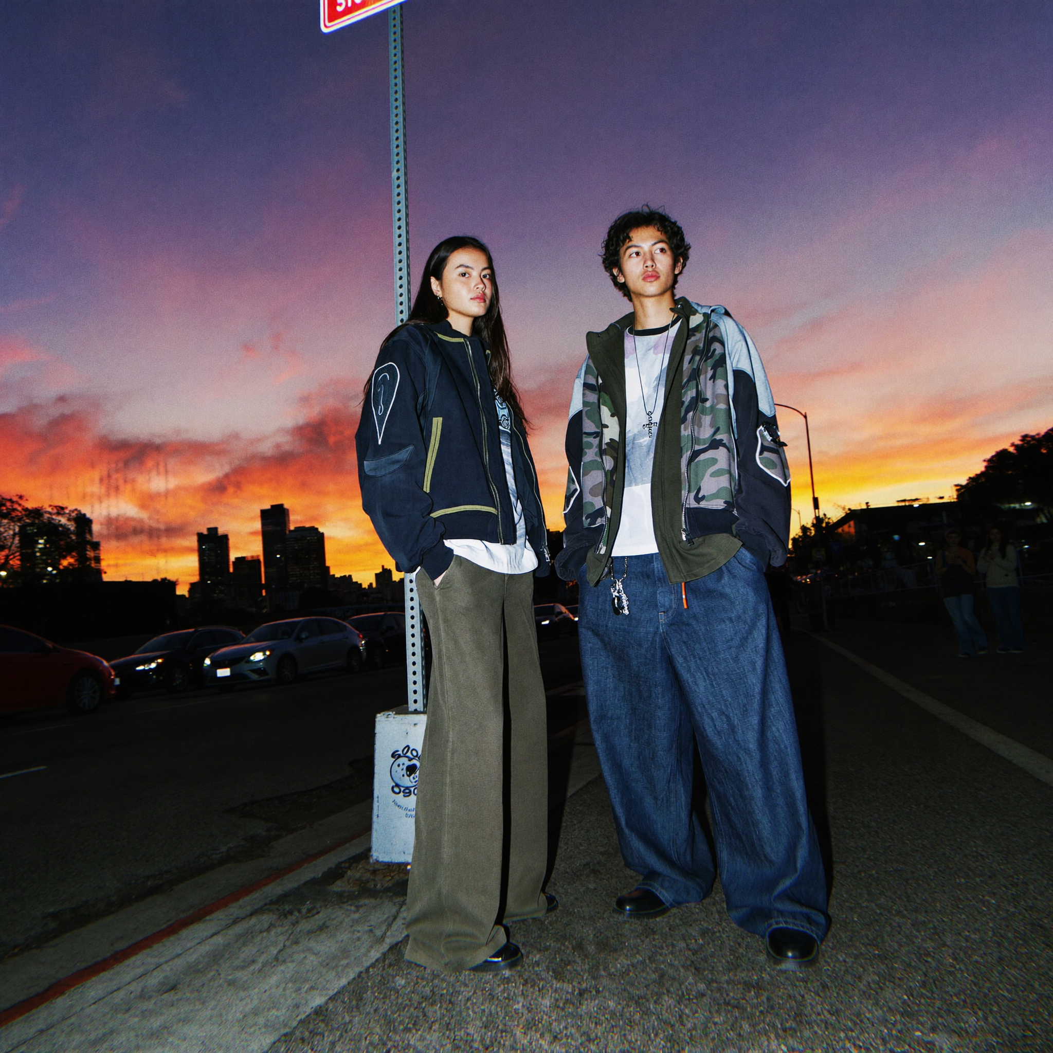 Sunset City Duo Portrait