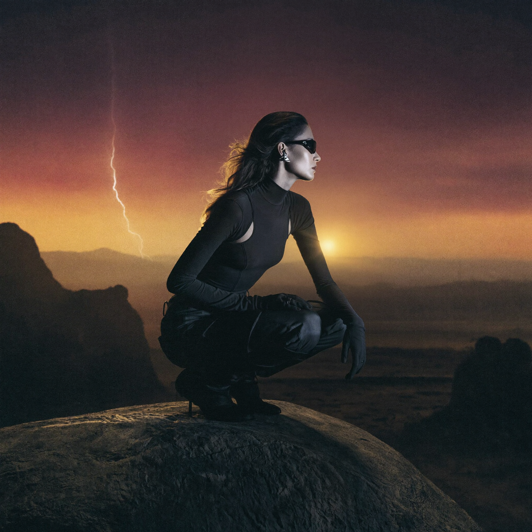 Cosmic Desert Explorer Portrait Theatrical