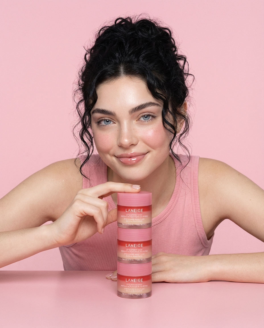 Laneige Lip Mask Beauty Campaign