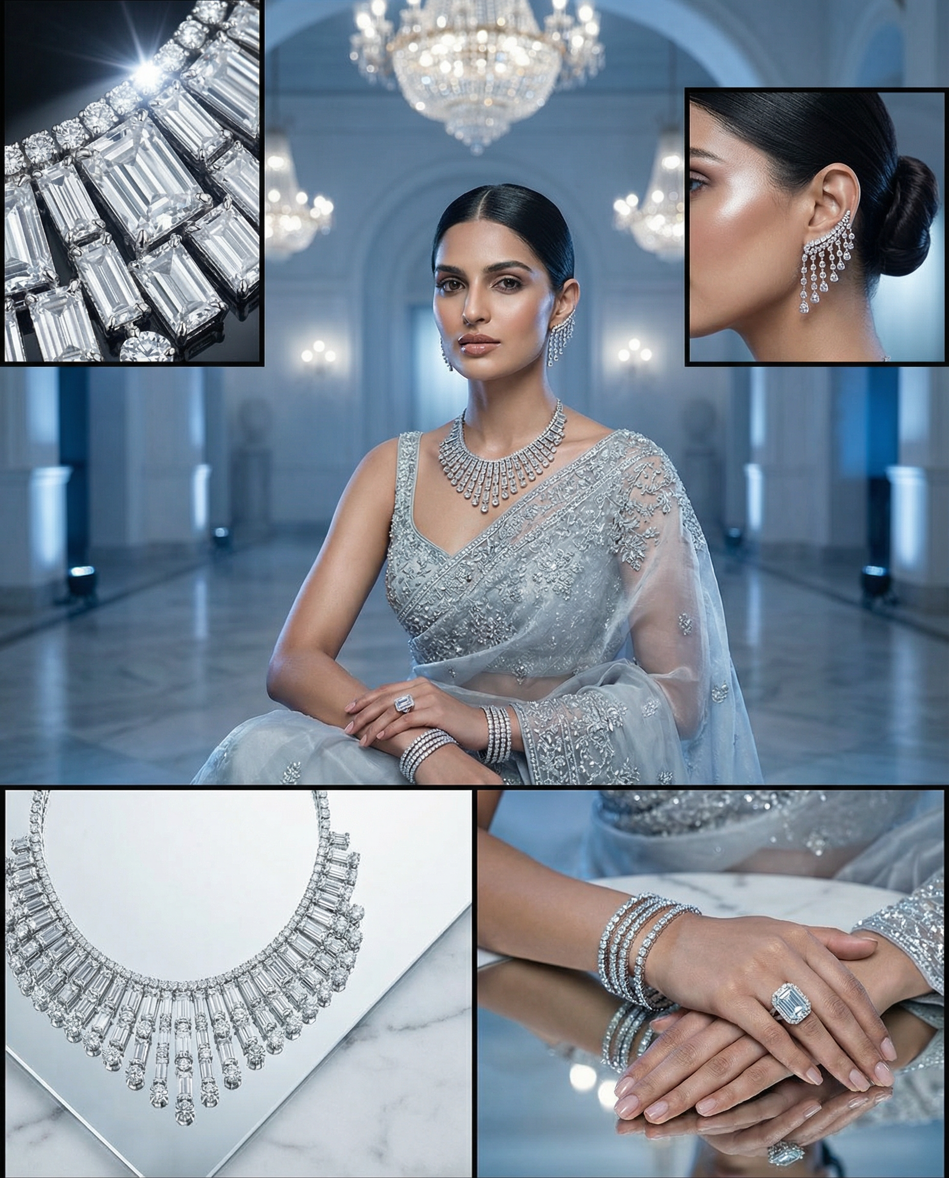 Luxury Bridal Jewellery Visual Prompt Collection