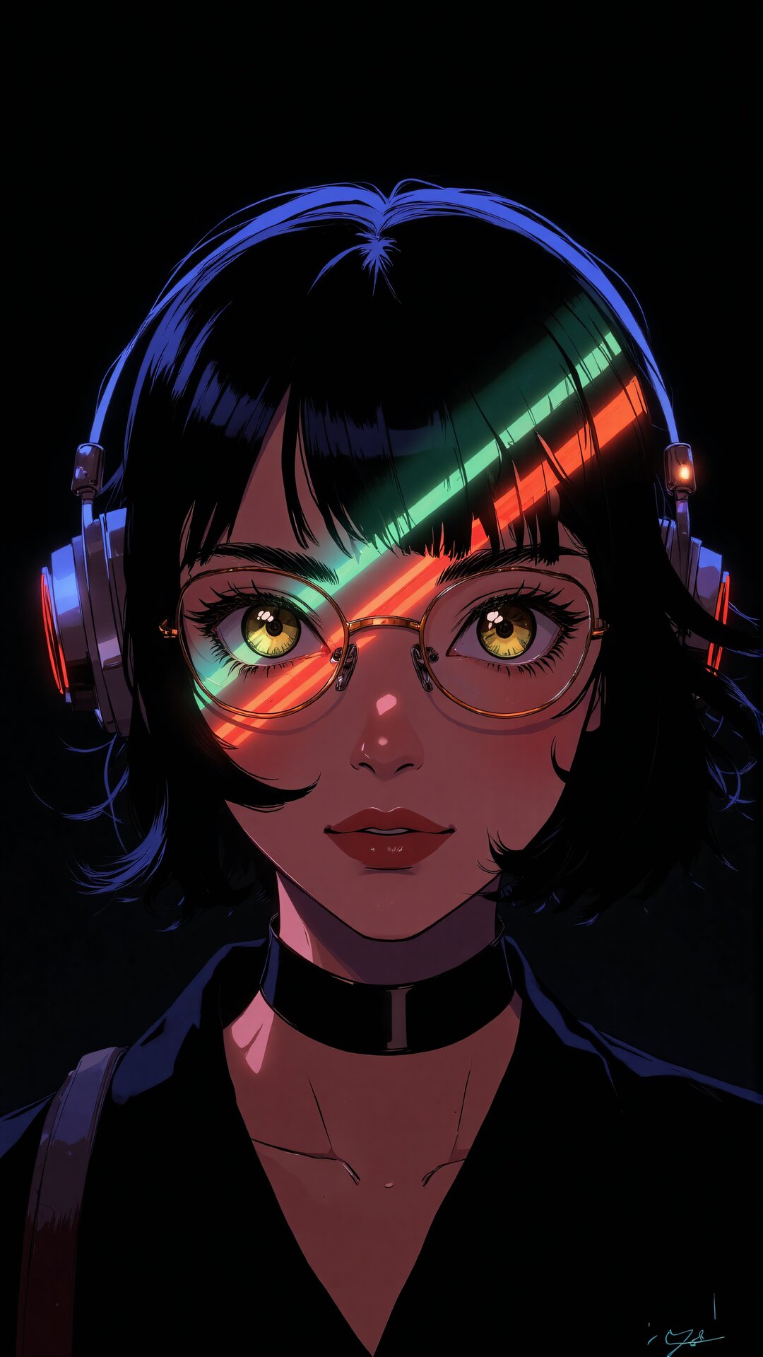 Prism effect portrait
